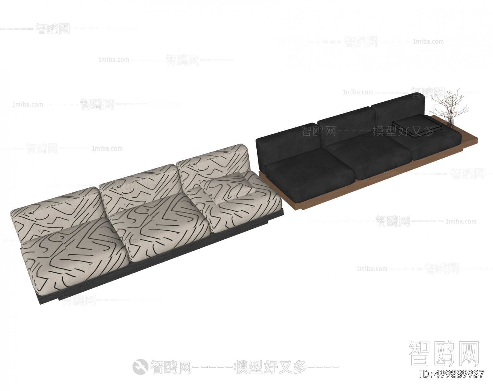 Modern Three-seat Sofa