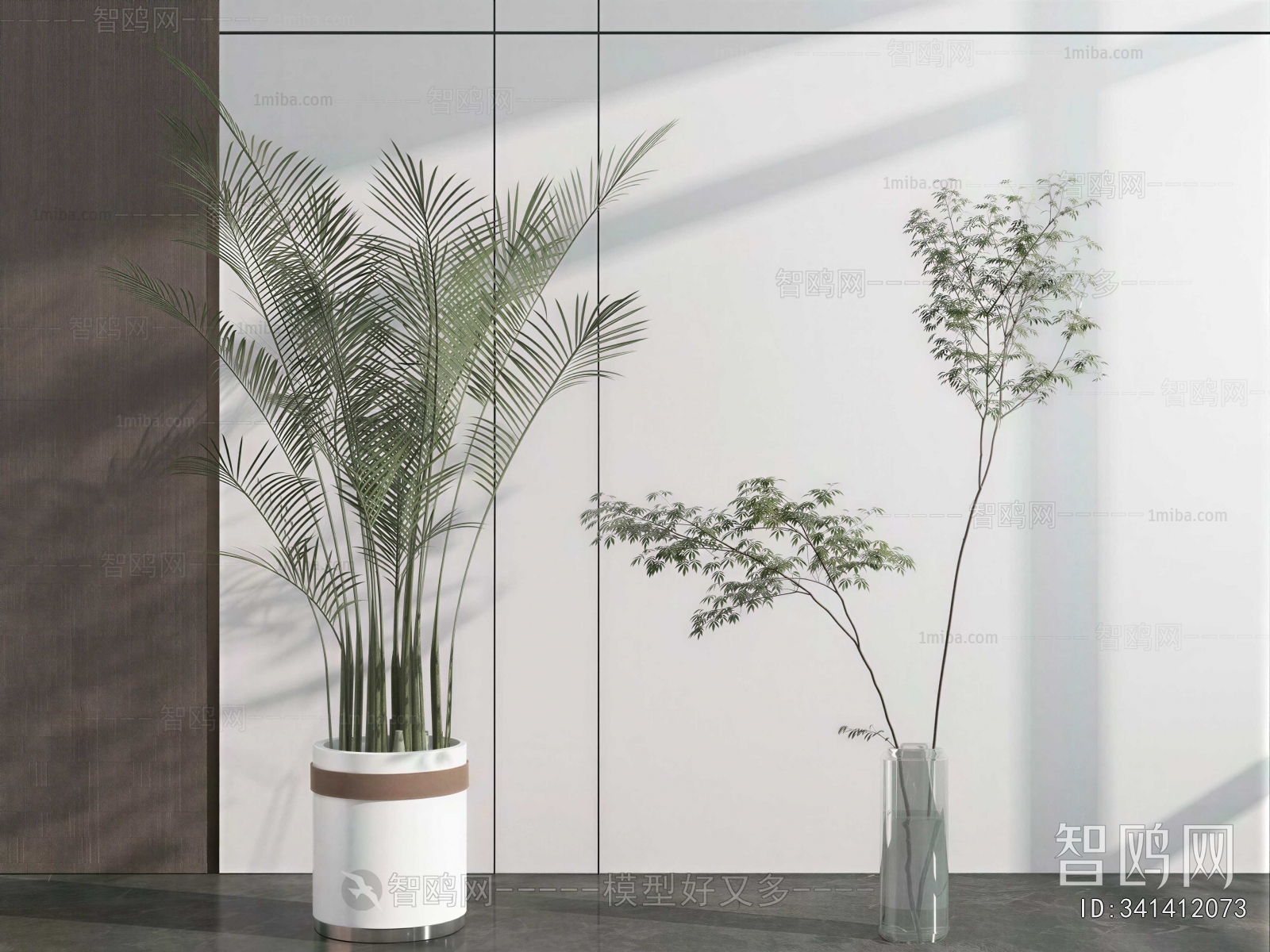 Modern Ground Green Plant Potted Plants