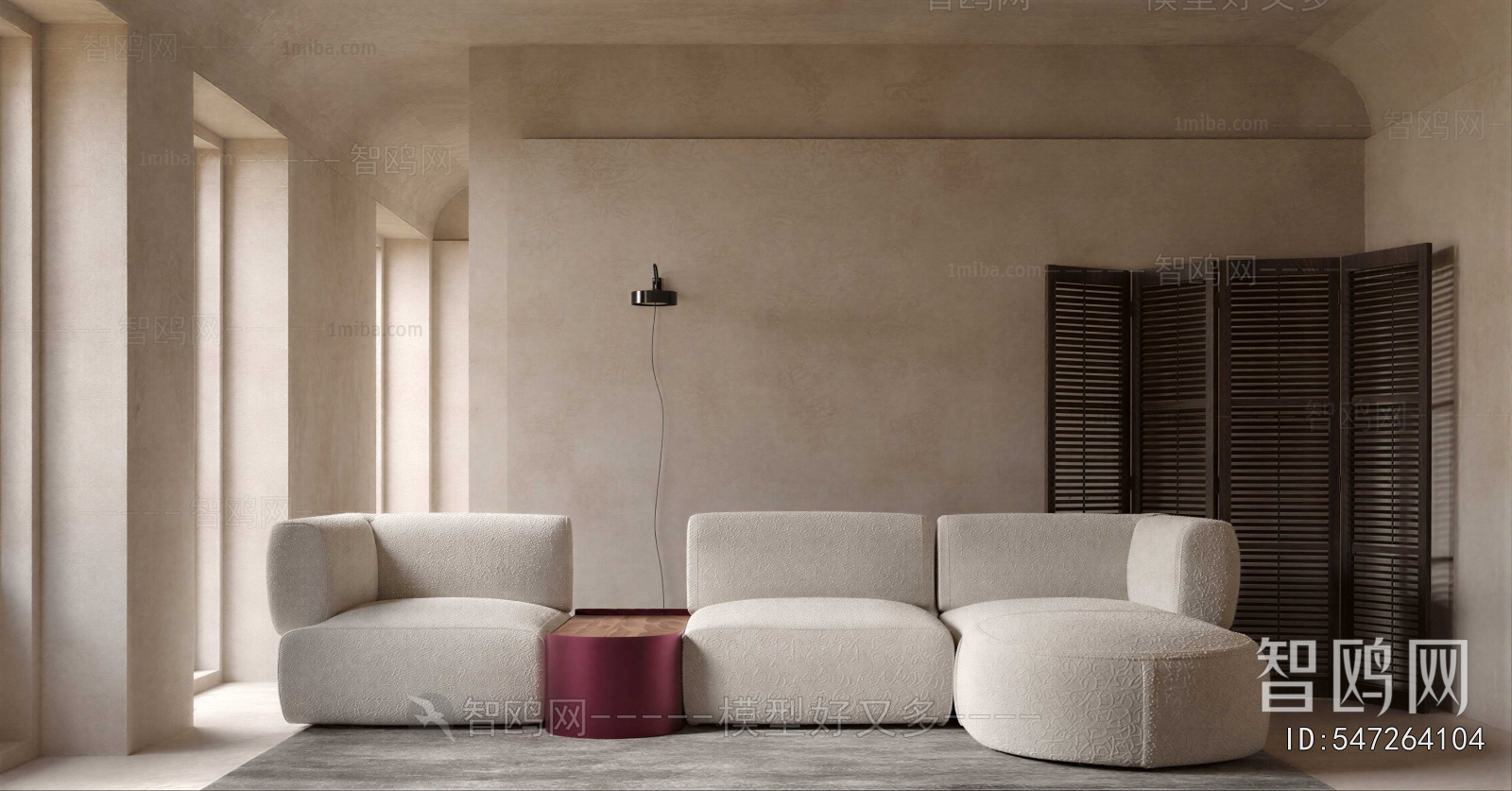 Wabi-sabi Style A Living Room