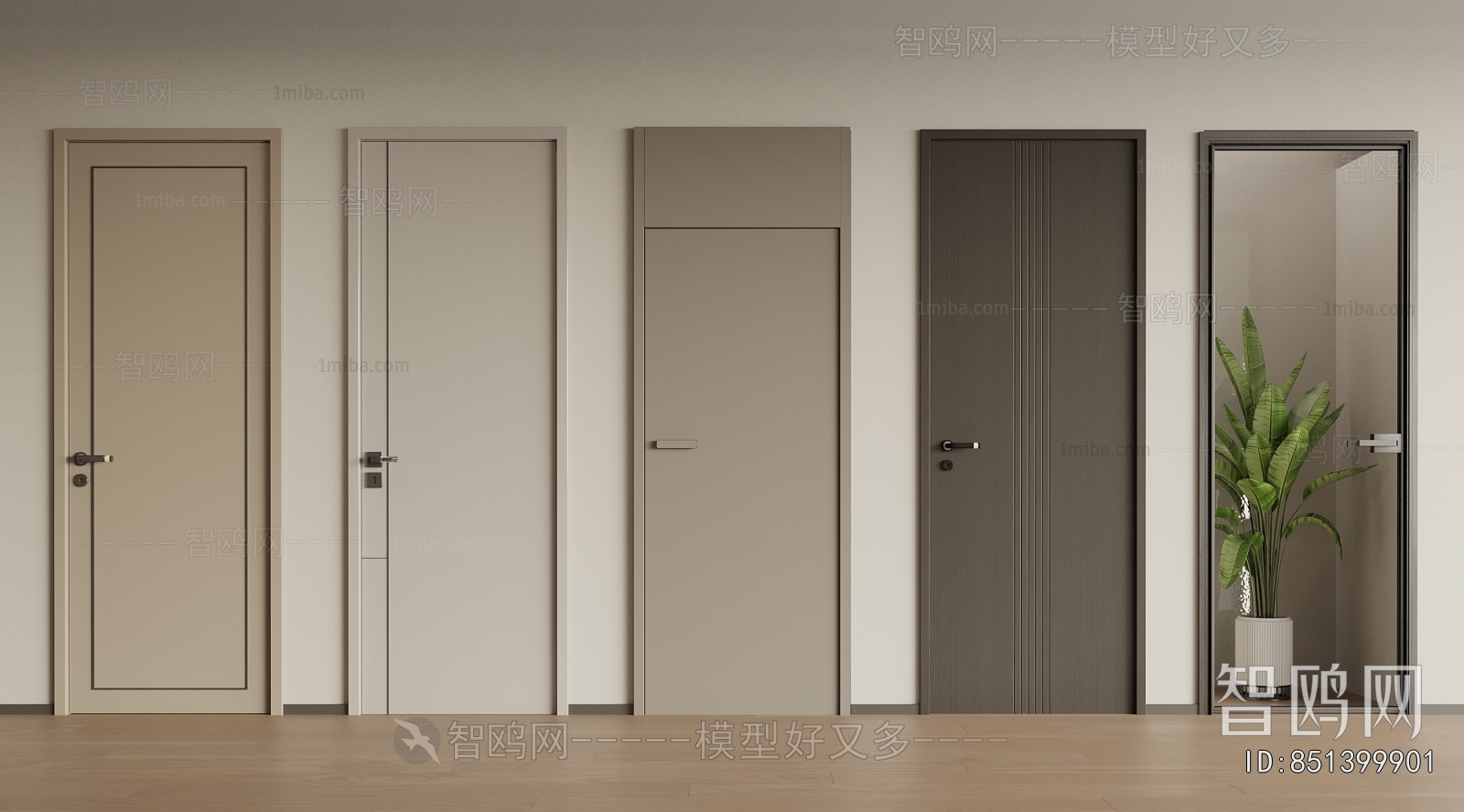 Modern Single Door