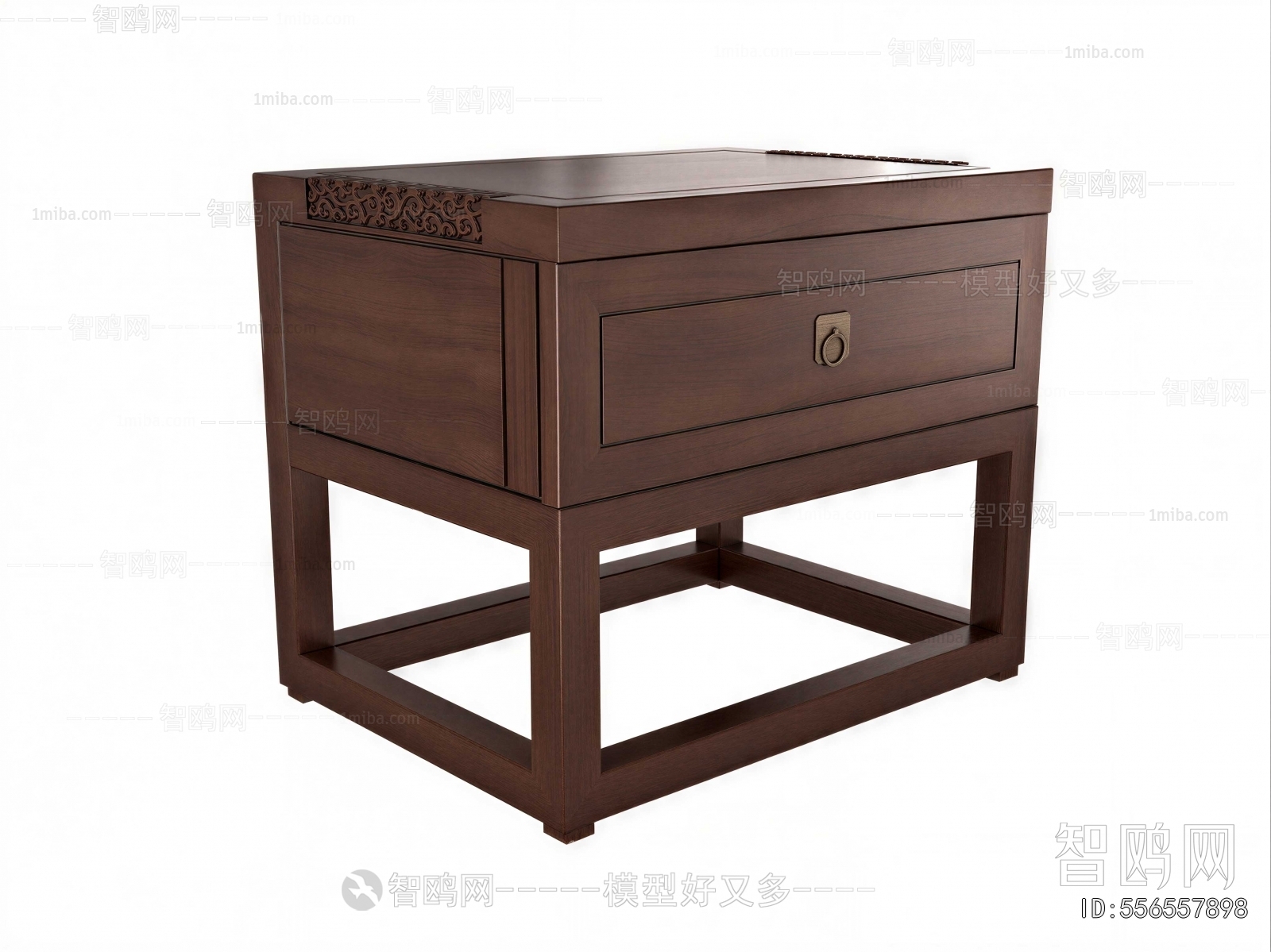 New Chinese Style Bedside Cupboard