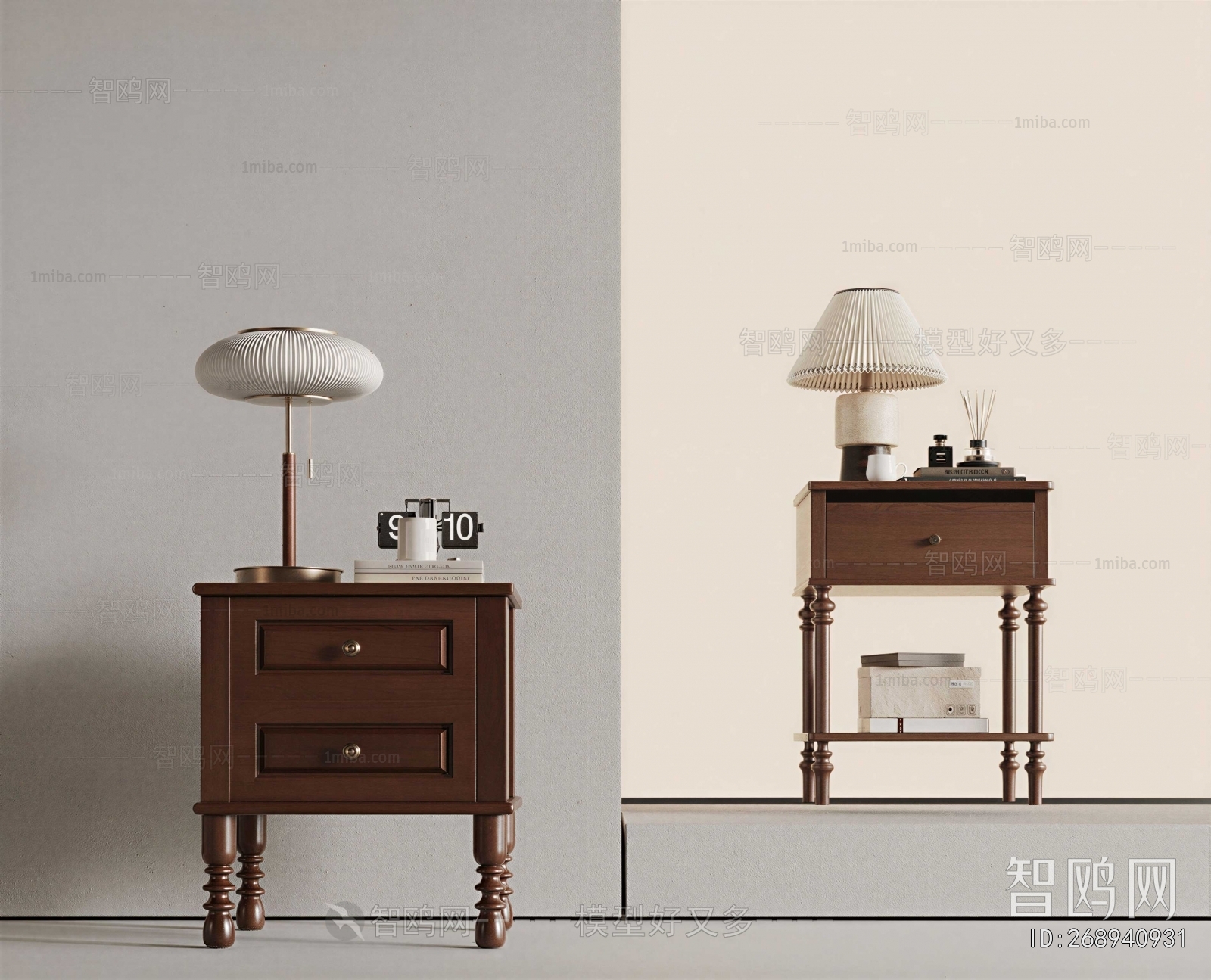 Retro Style Bedside Cupboard