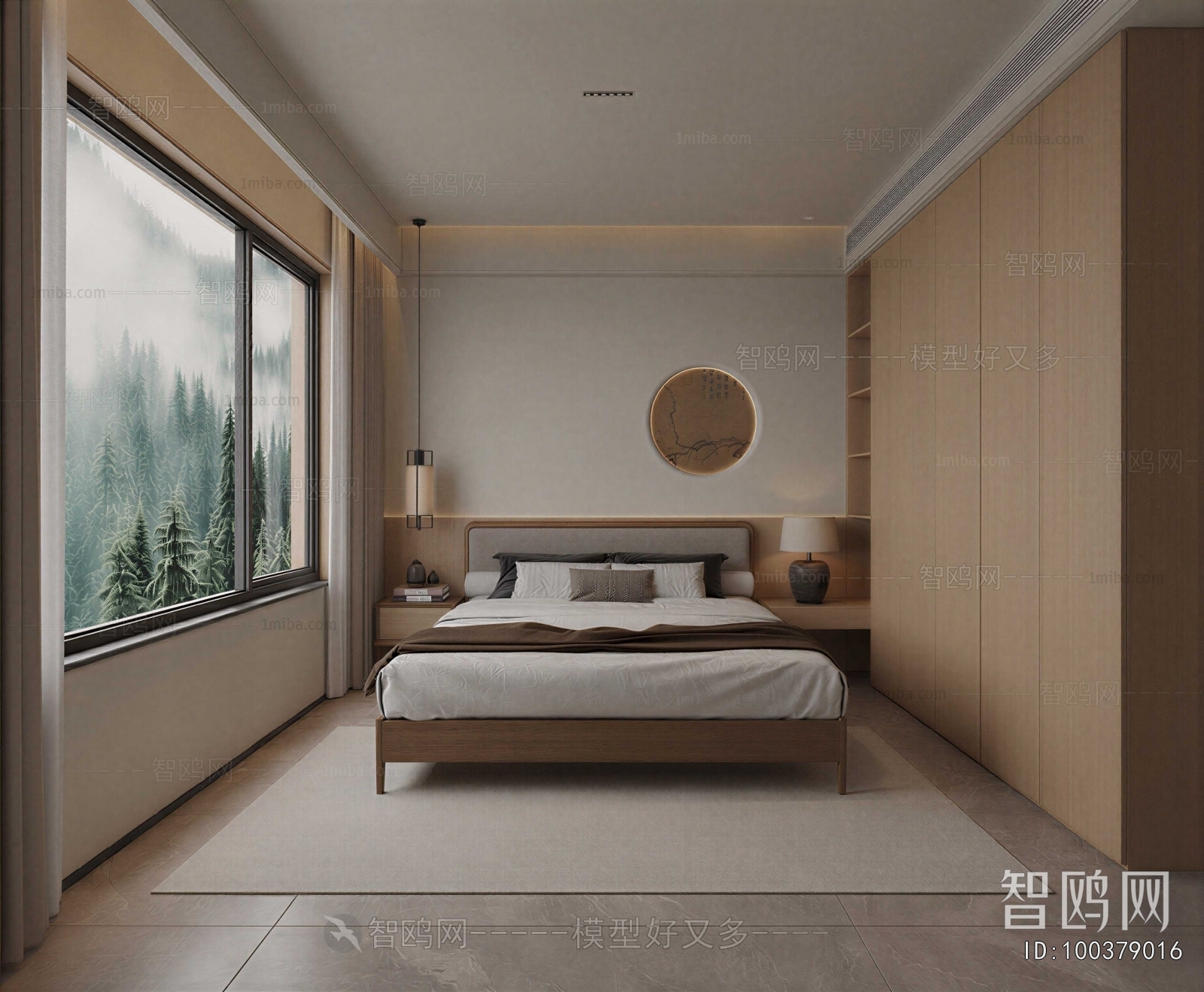 New Chinese Style Bedroom