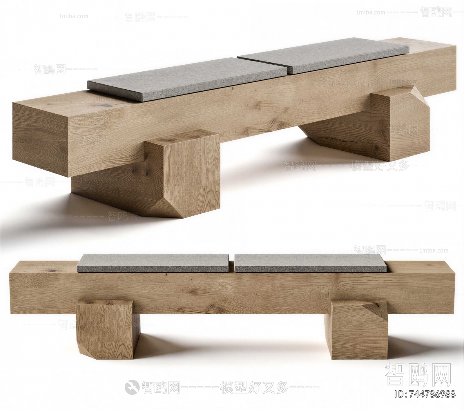 Wabi-sabi Style Bench