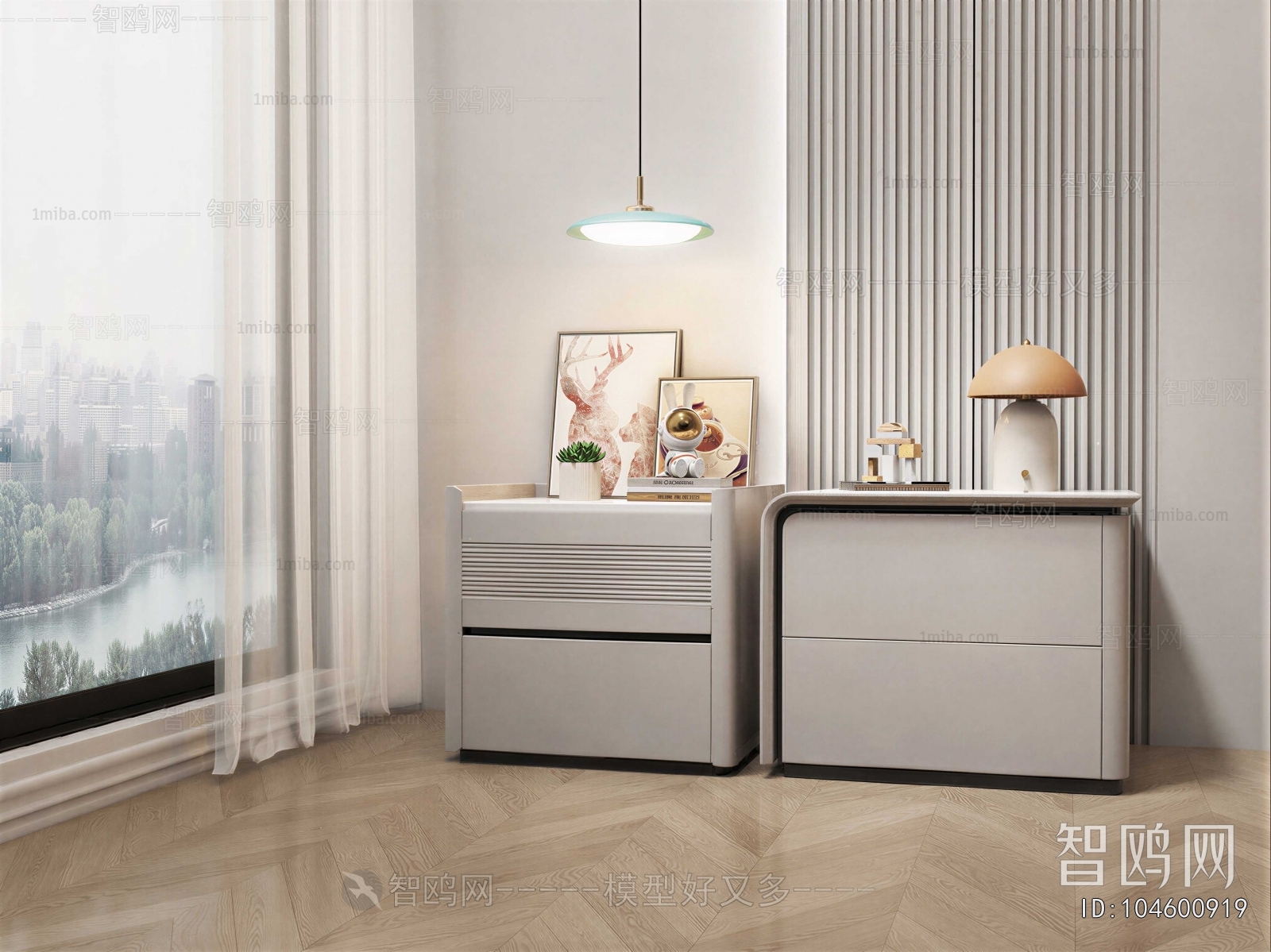 Modern Bedside Cupboard