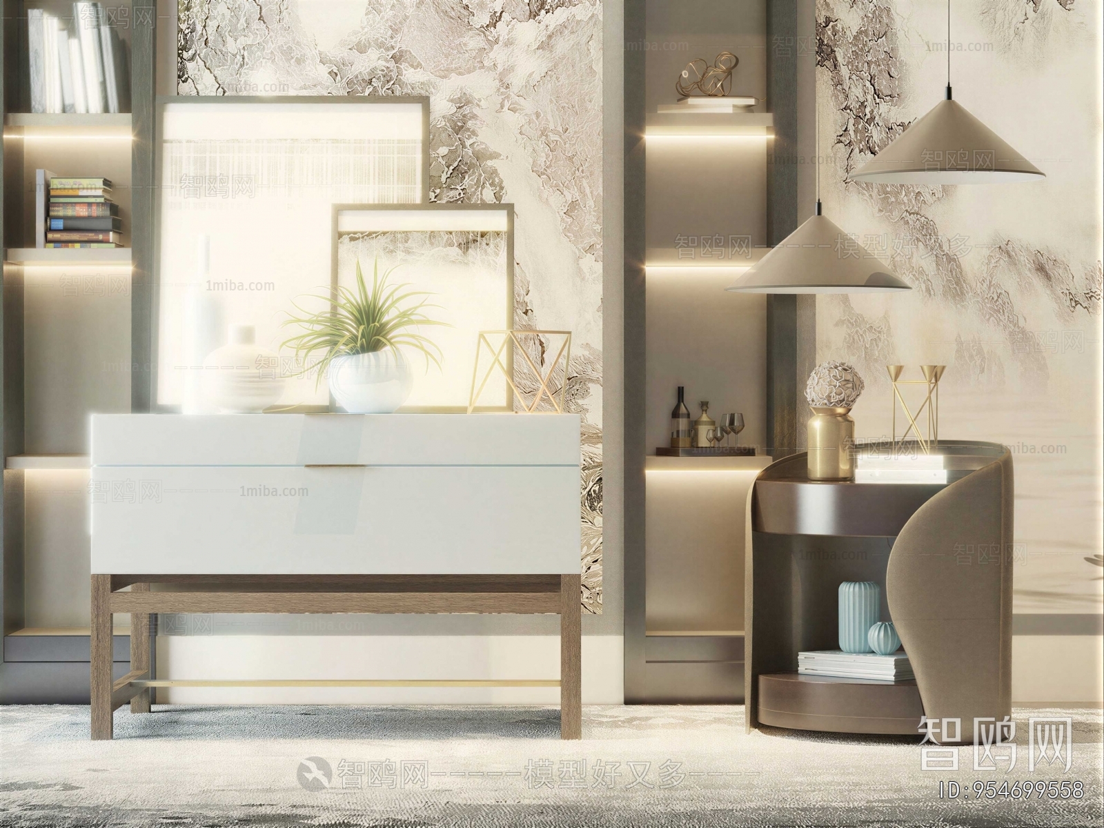 Modern Bedside Cupboard