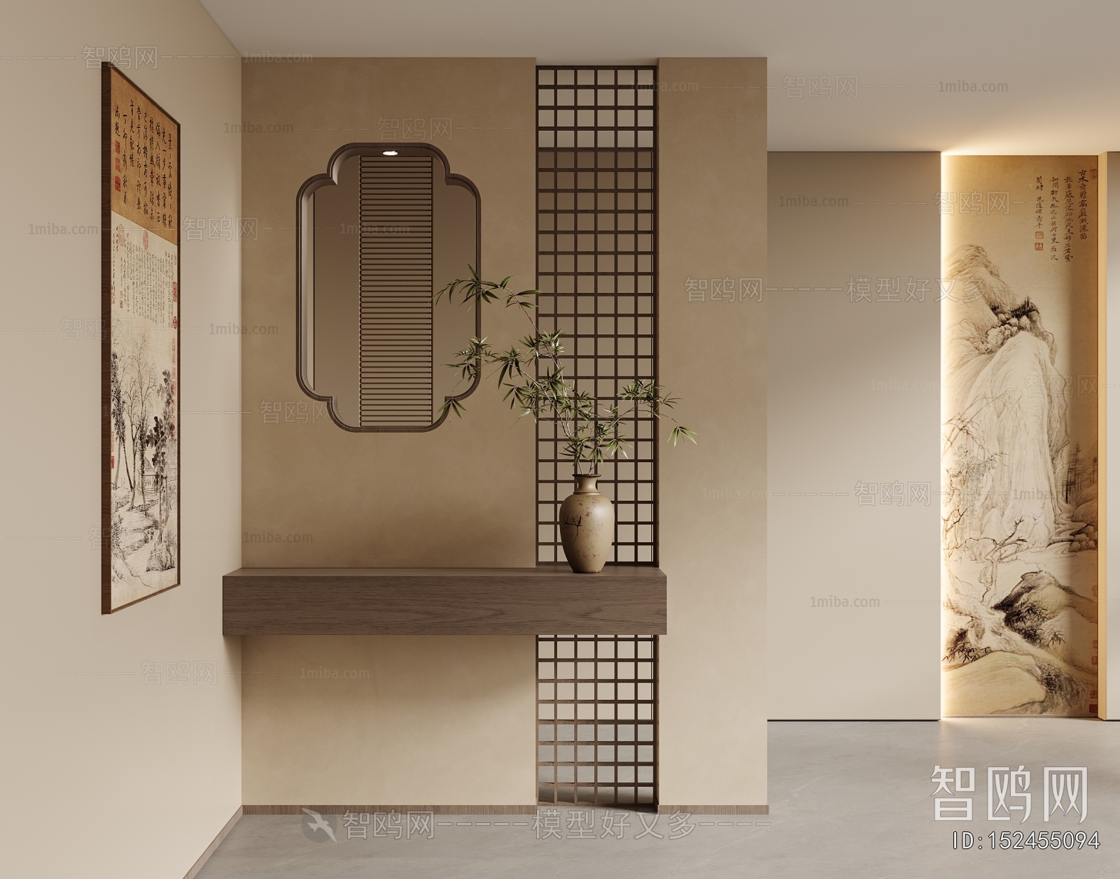 New Chinese Style Hallway