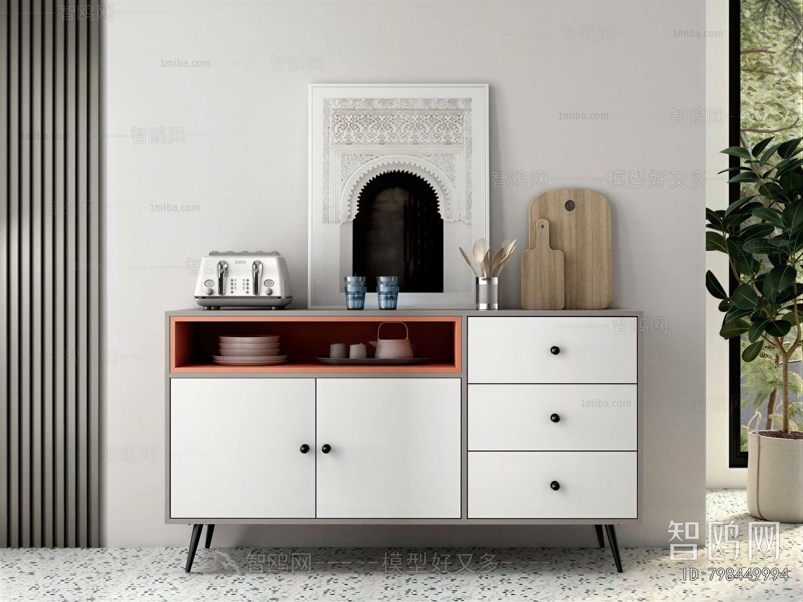 Nordic Style Side Cabinet