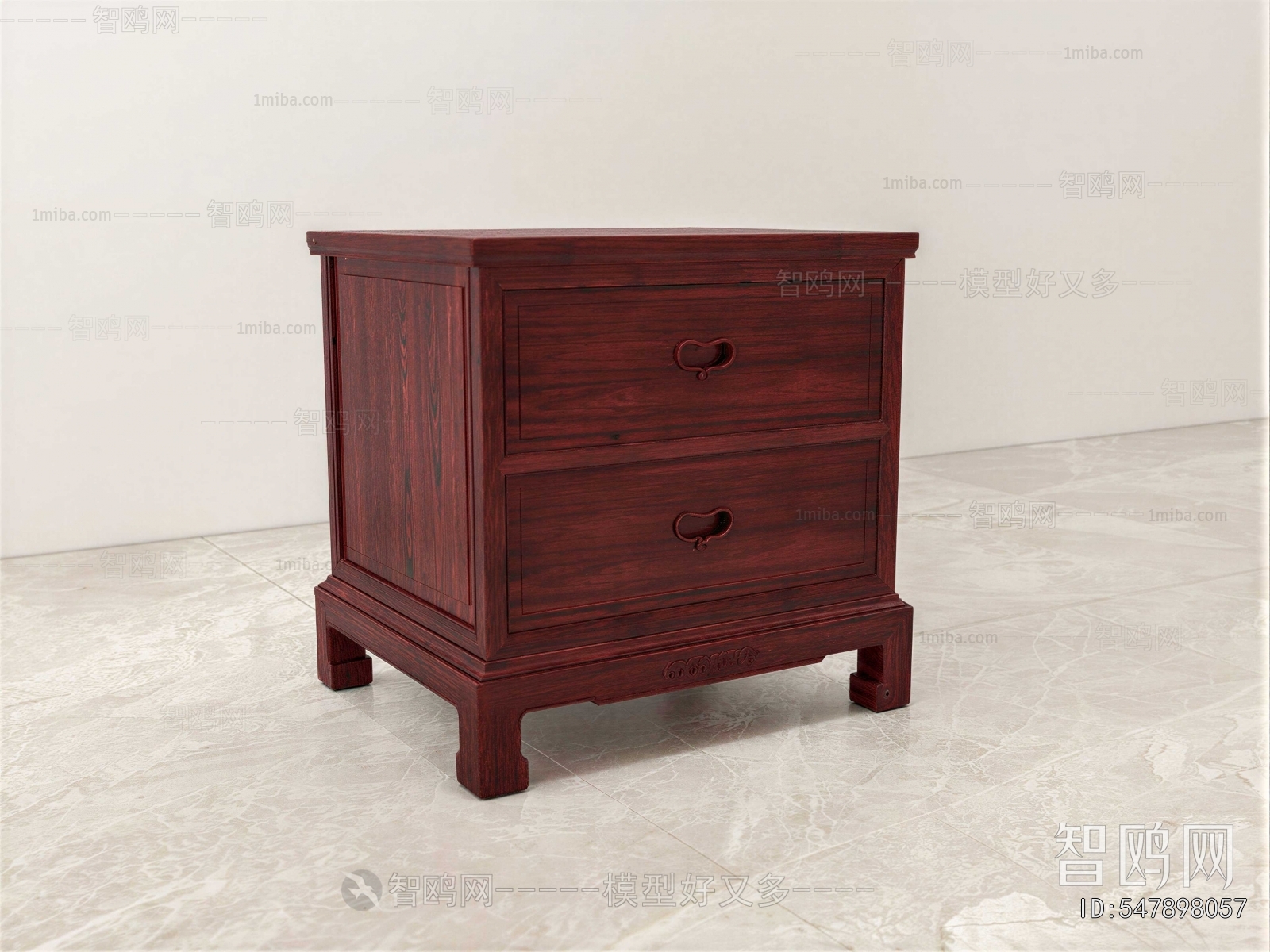 New Chinese Style Bedside Cupboard