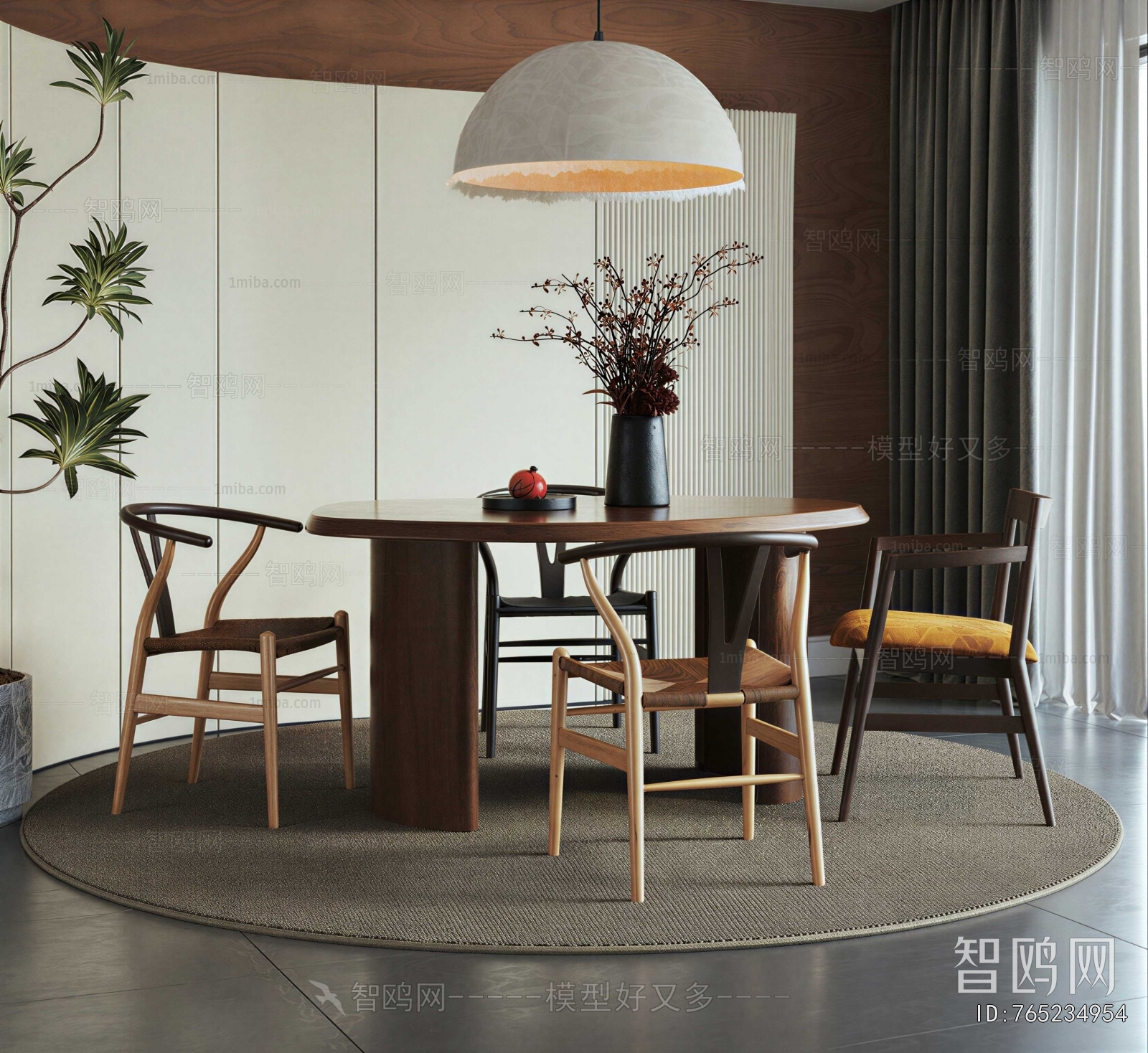 New Chinese Style Dining Room