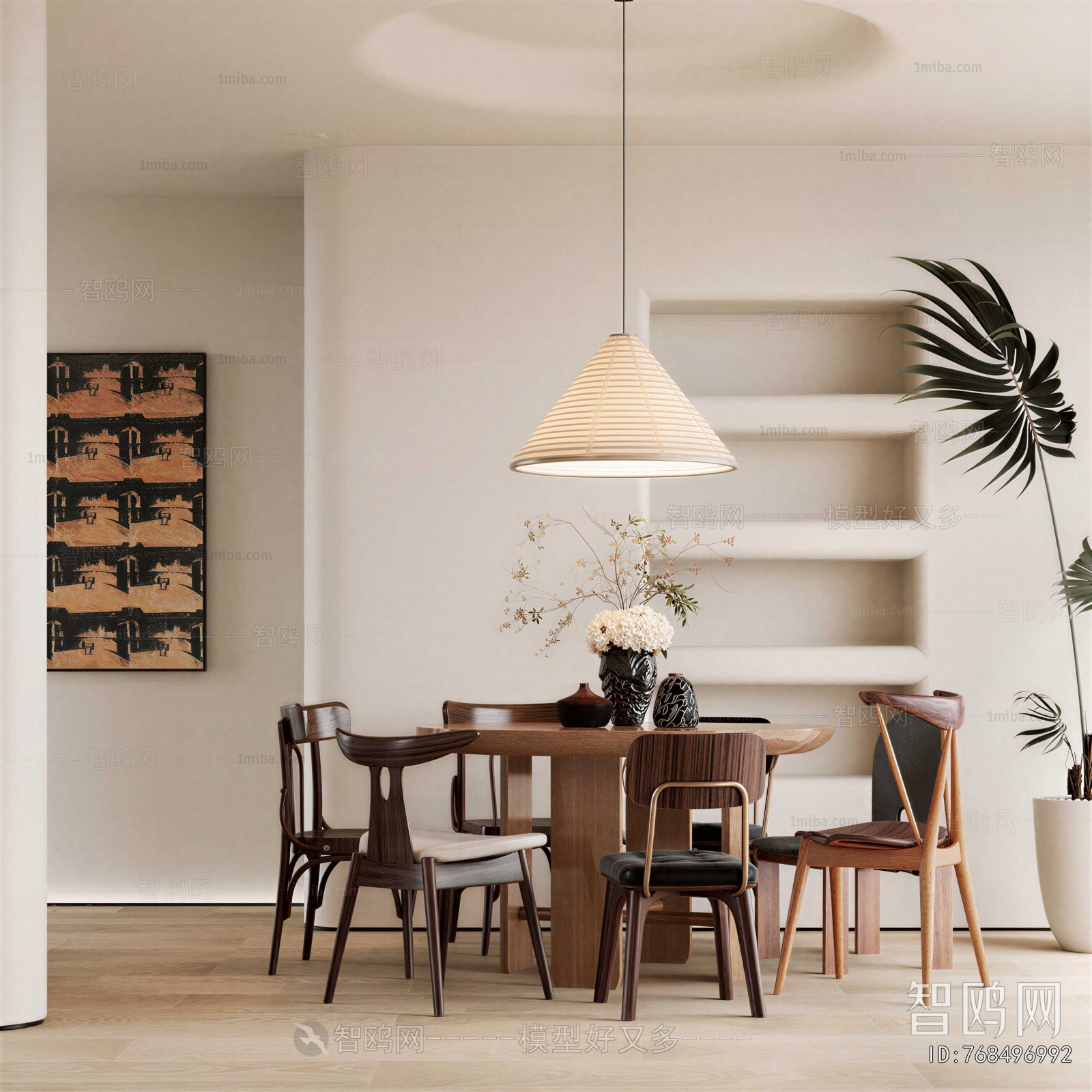 Wabi-sabi Style Dining Room