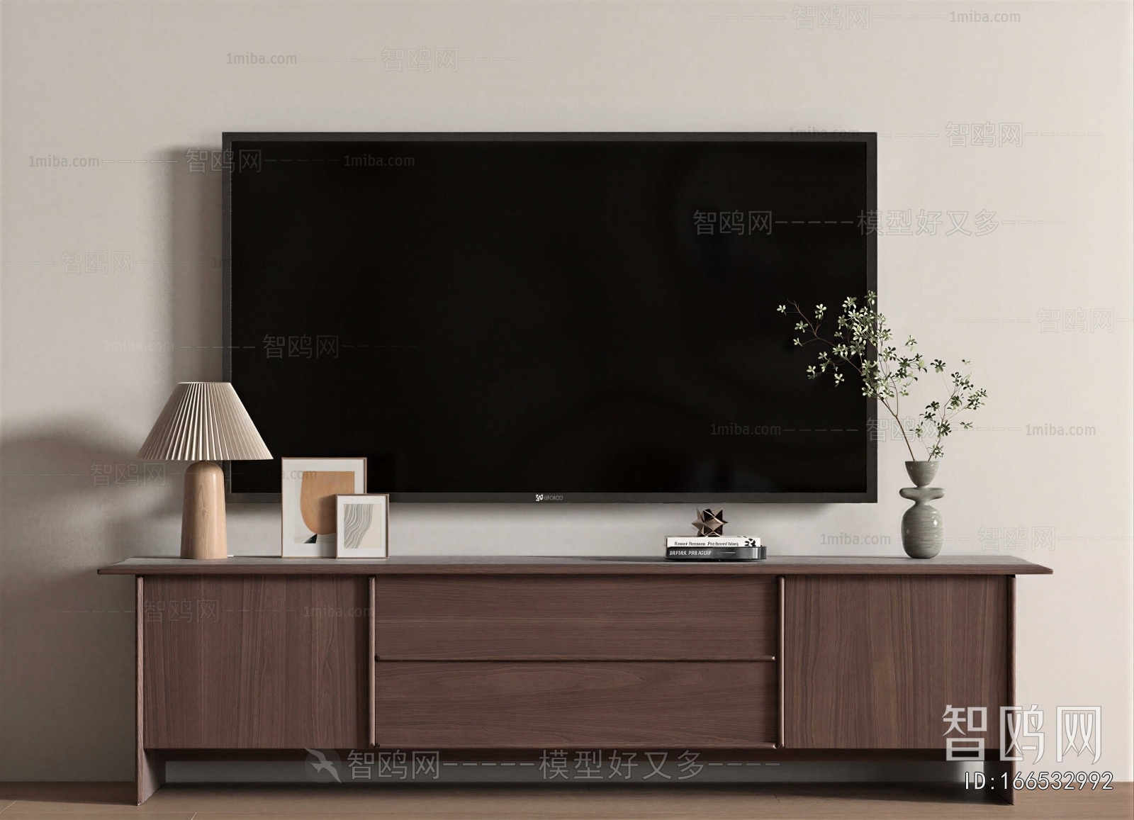 Wabi-sabi Style TV Cabinet