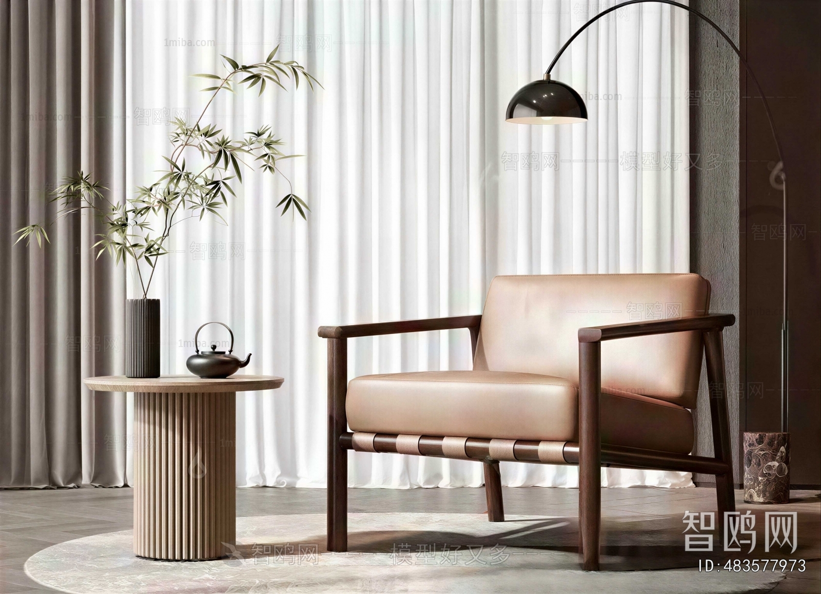 New Chinese Style Lounge Chair