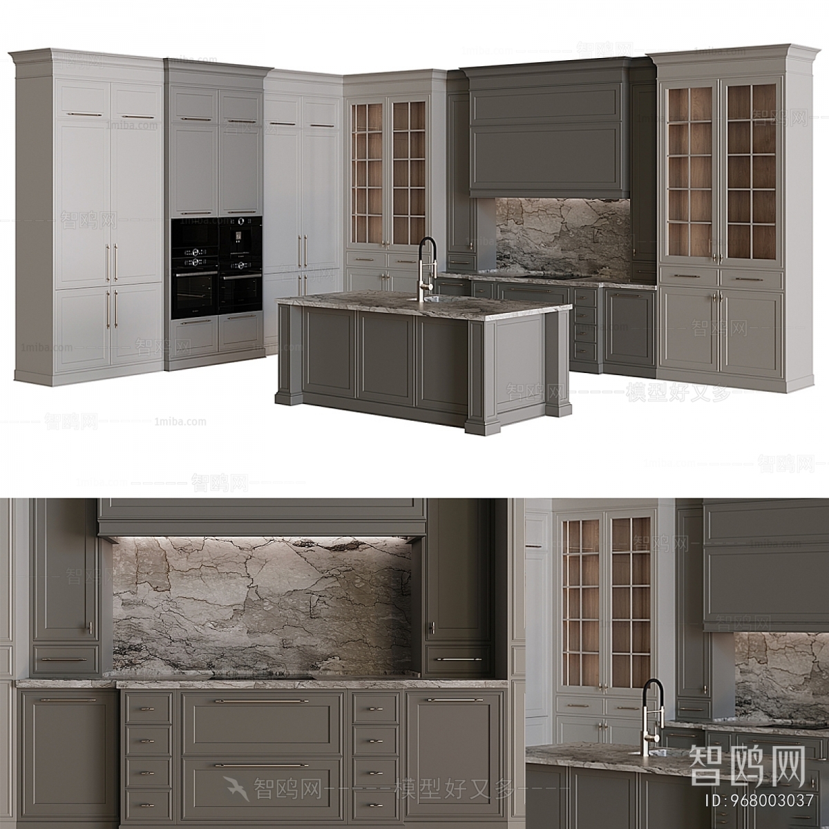 Simple European Style Kitchen Cabinet