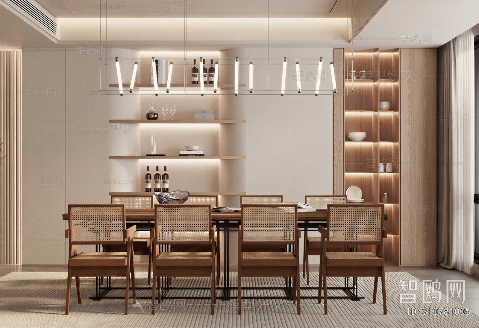 New Chinese Style Dining Room