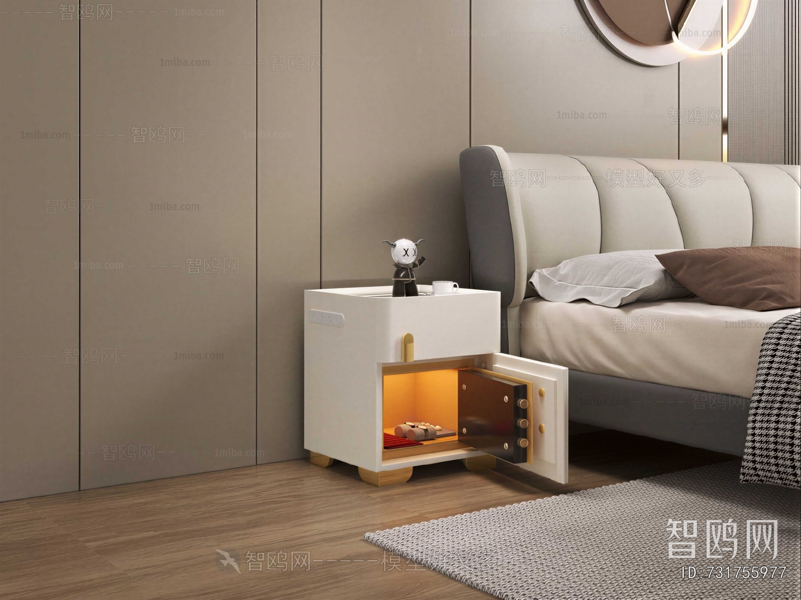 Modern Bedside Cupboard