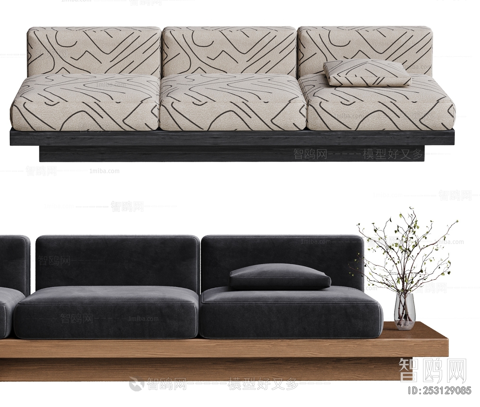 Modern Three-seat Sofa