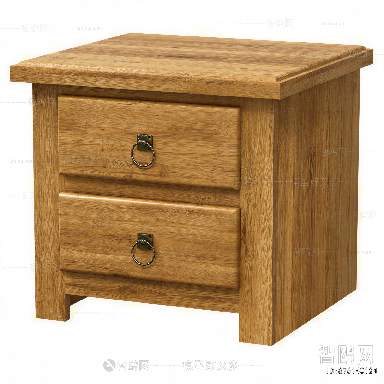 Wabi-sabi Style Bedside Cupboard