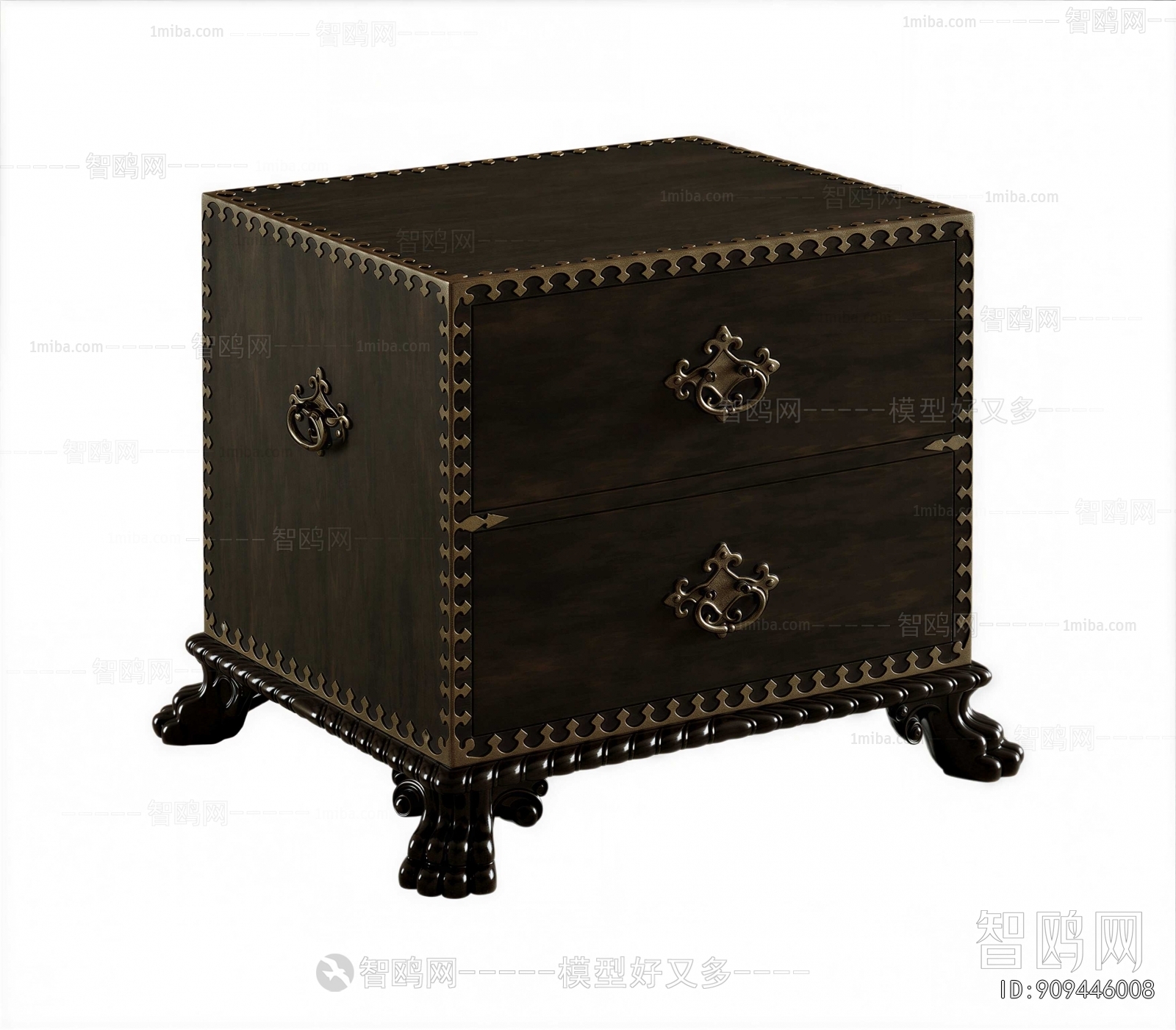 European Style Bedside Cupboard