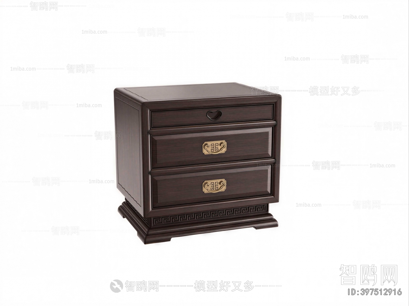 New Chinese Style Bedside Cupboard