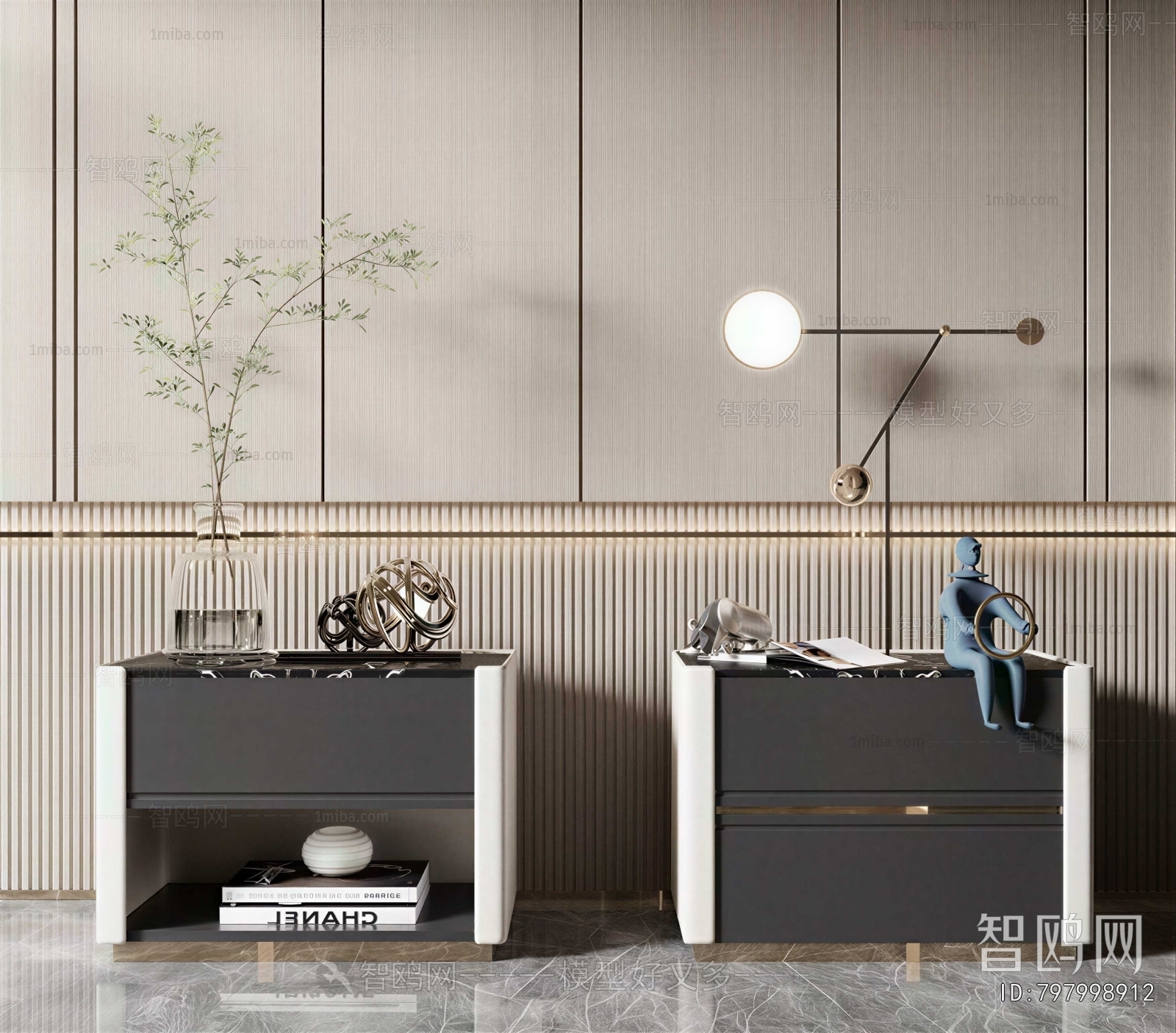 Modern Bedside Cupboard