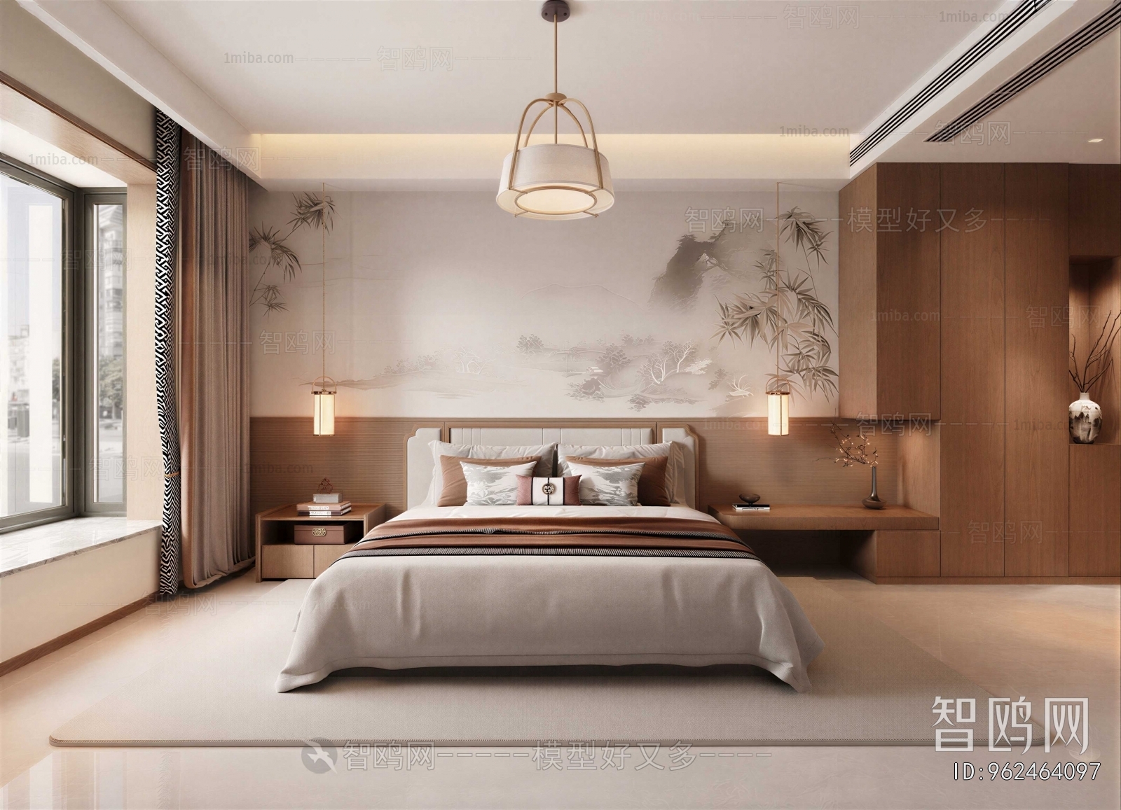 New Chinese Style Bedroom