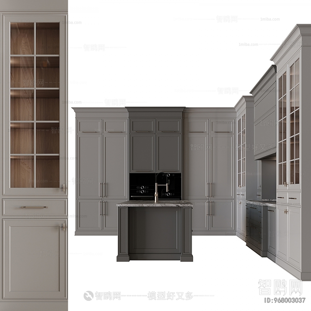 Simple European Style Kitchen Cabinet