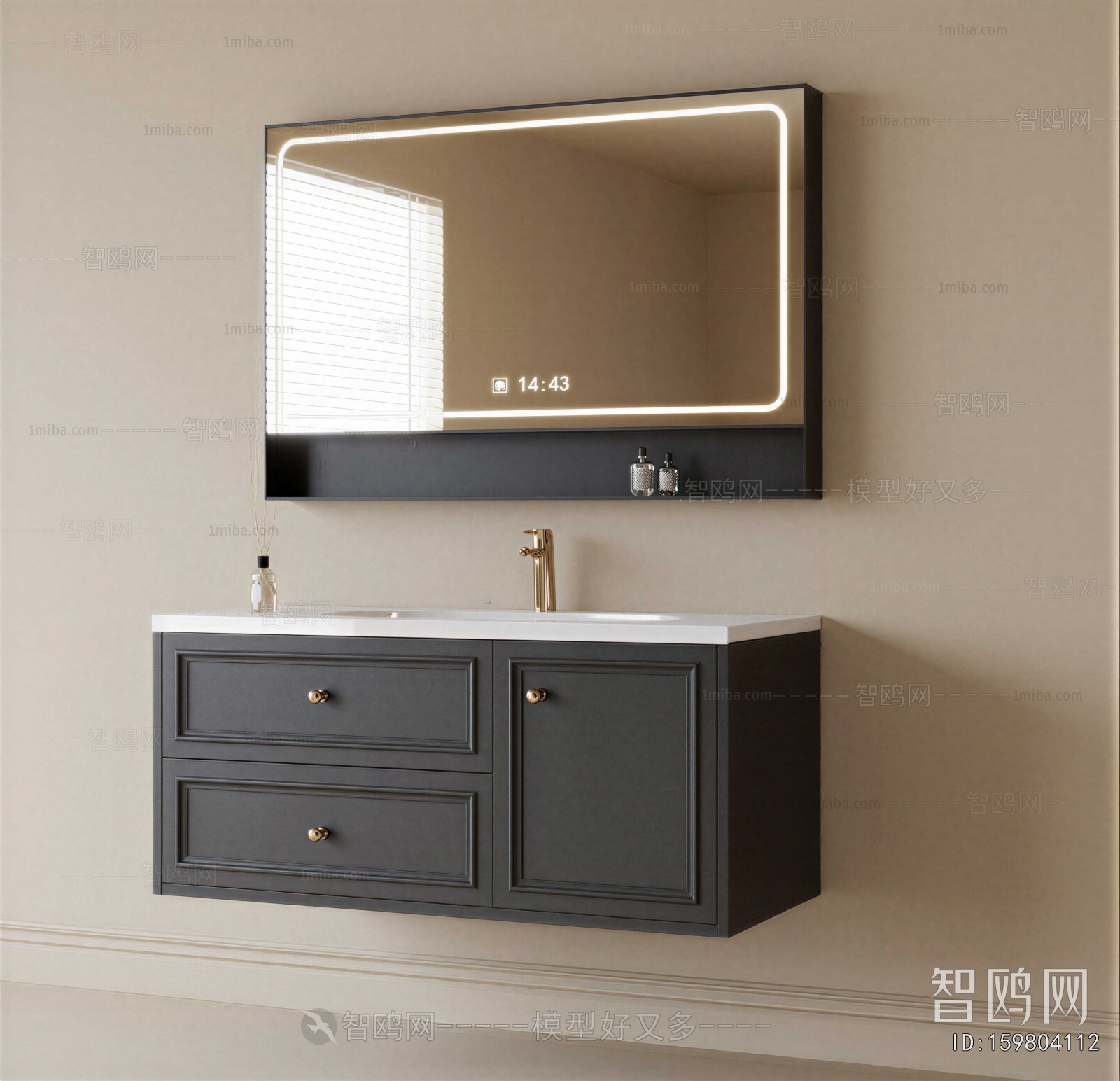 French Style Bathroom Cabinet