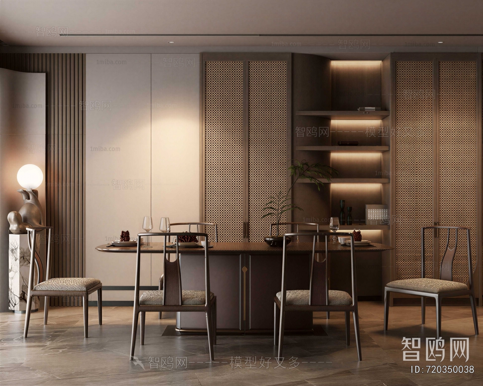 New Chinese Style Dining Room