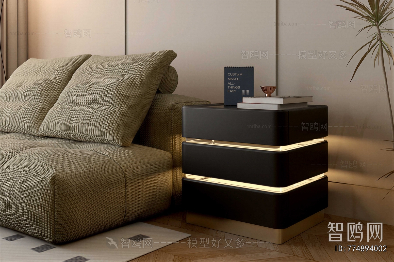 Modern Bedside Cupboard