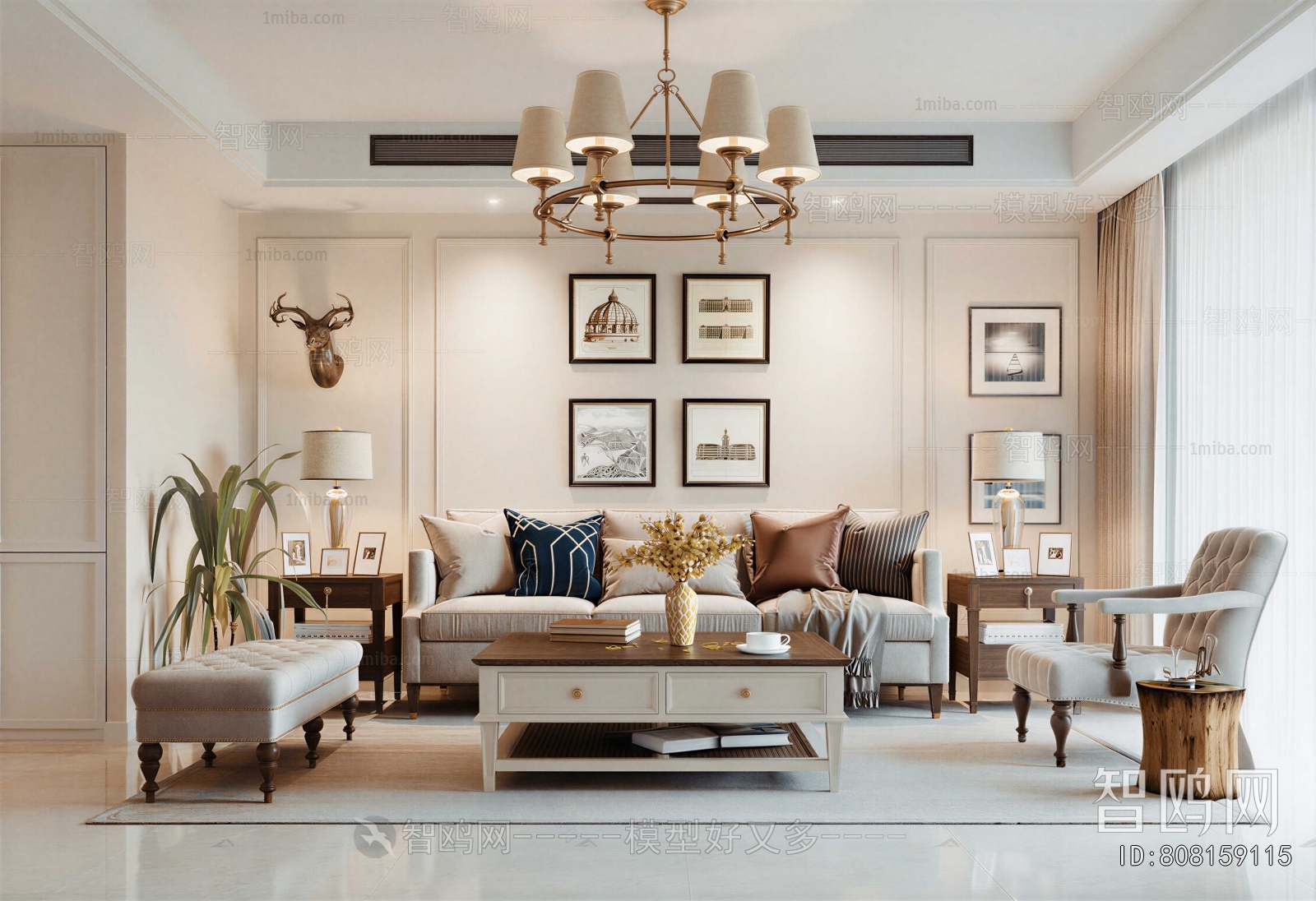 American Style A Living Room