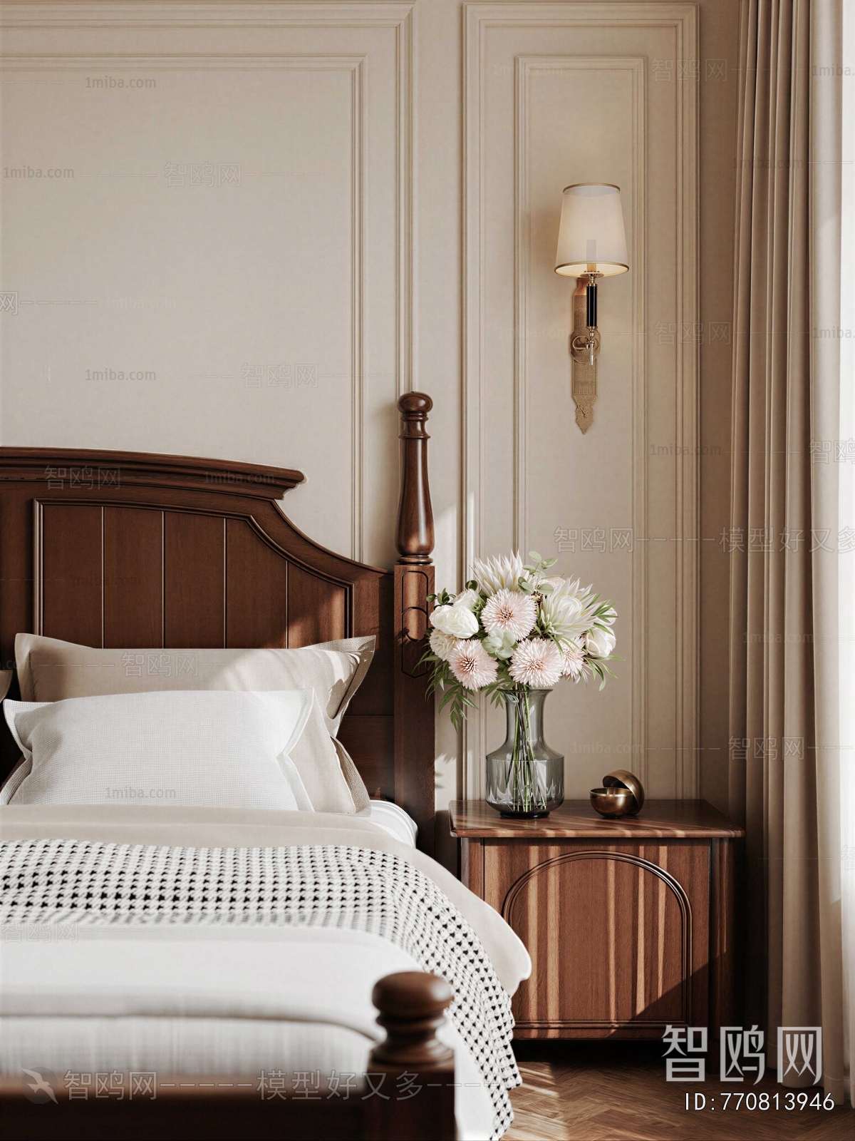 American Style Bedside Cupboard