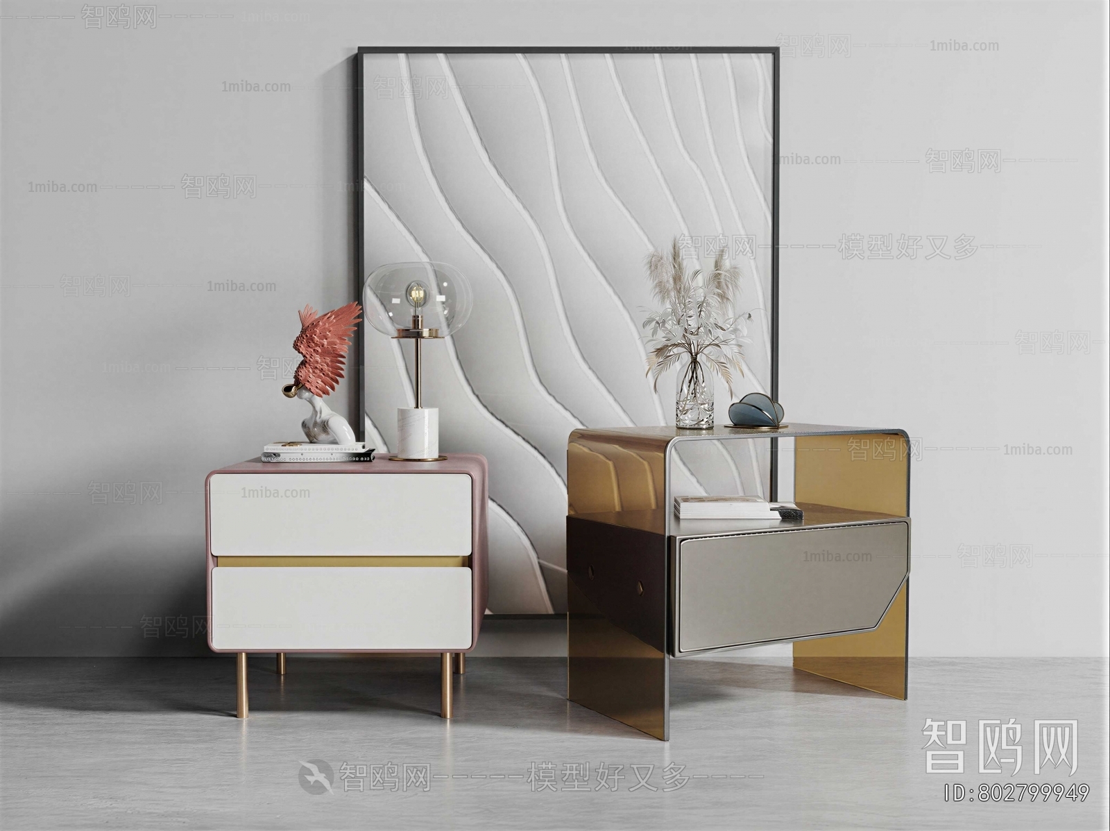 Modern Bedside Cupboard