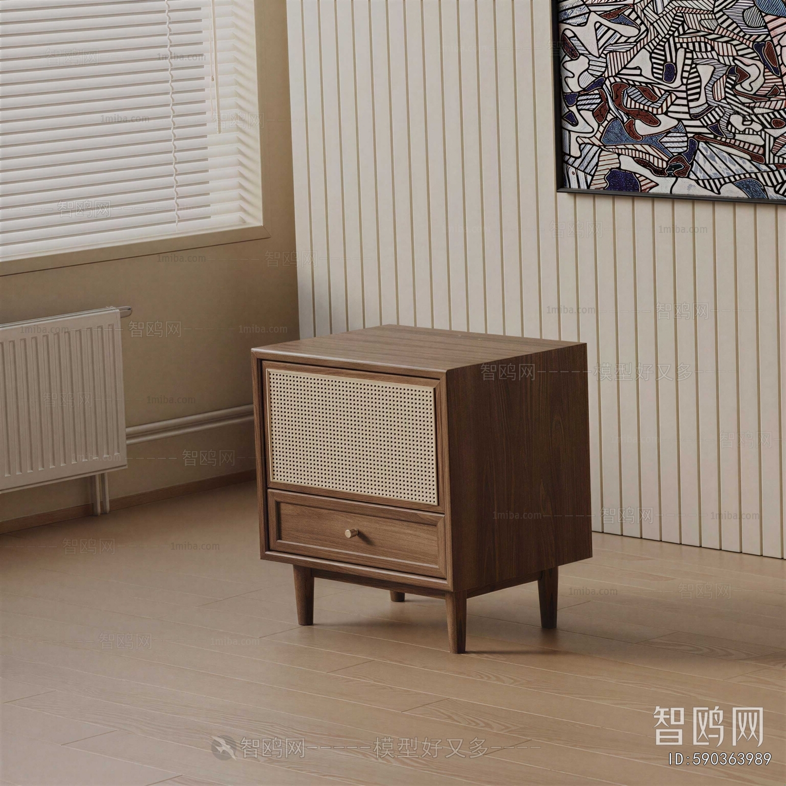 Modern Bedside Cupboard