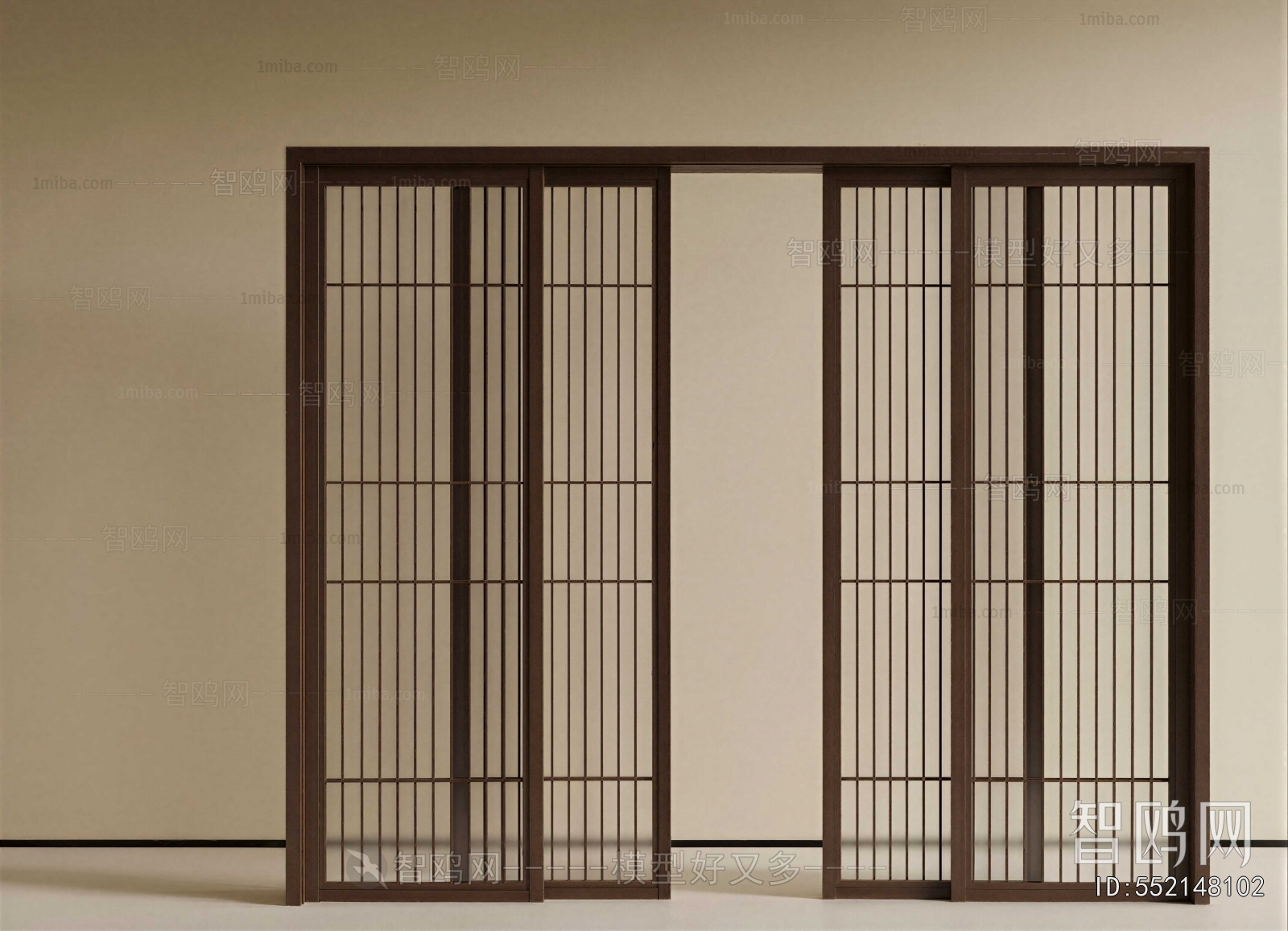 New Chinese Style Sliding Door