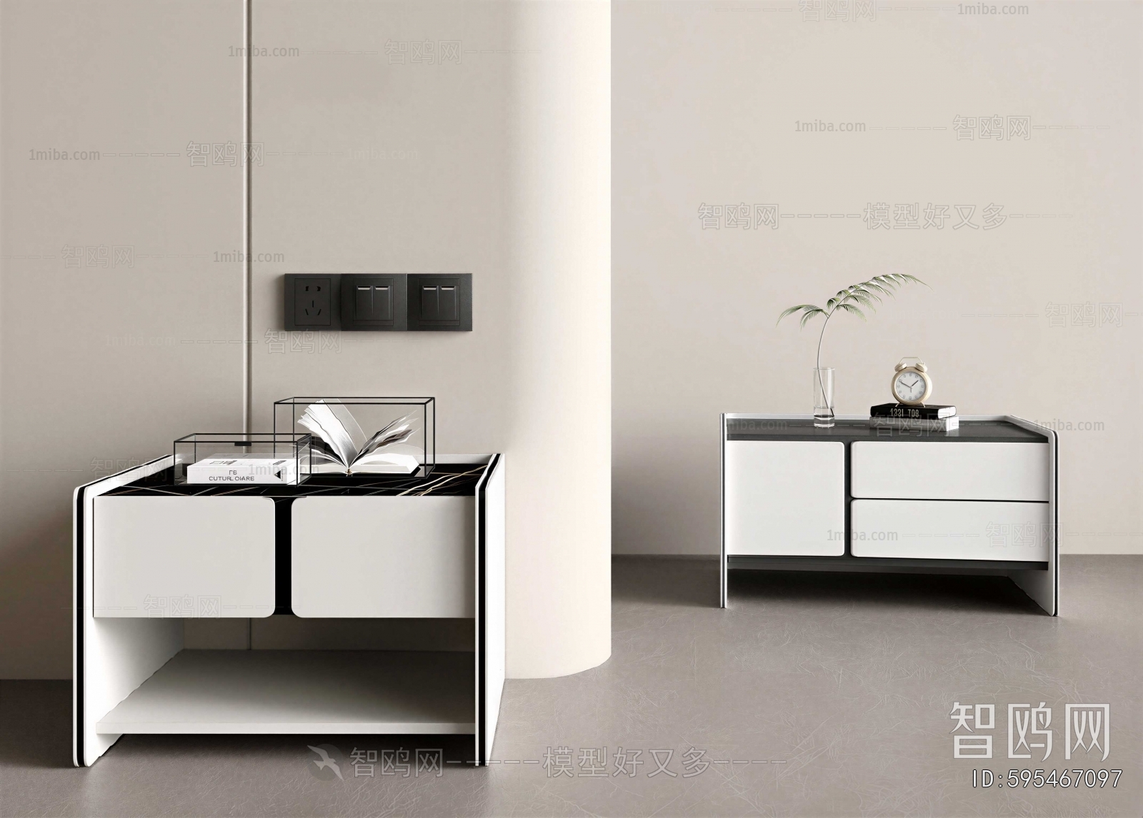 Modern Bedside Cupboard