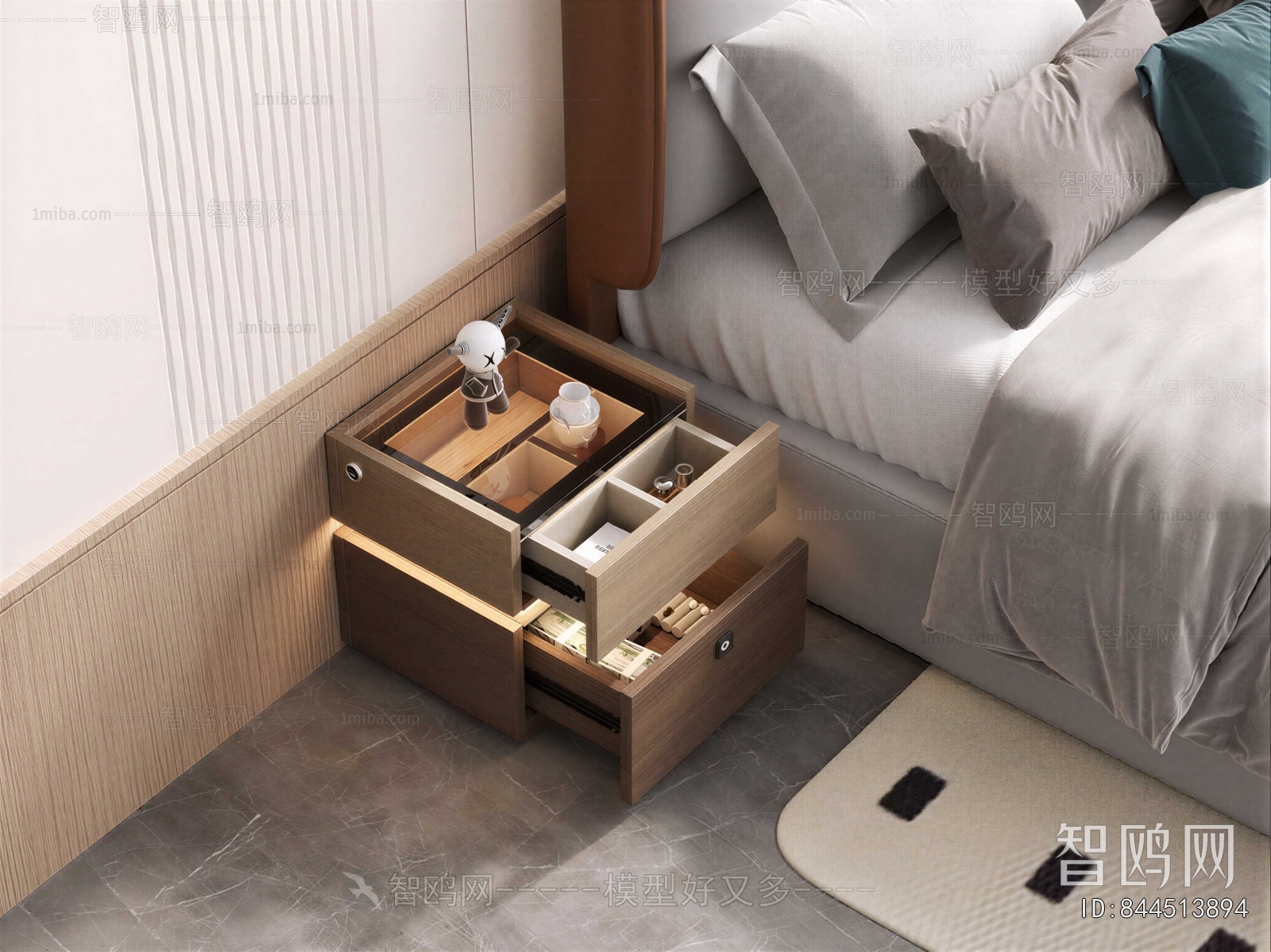 Modern Bedside Cupboard