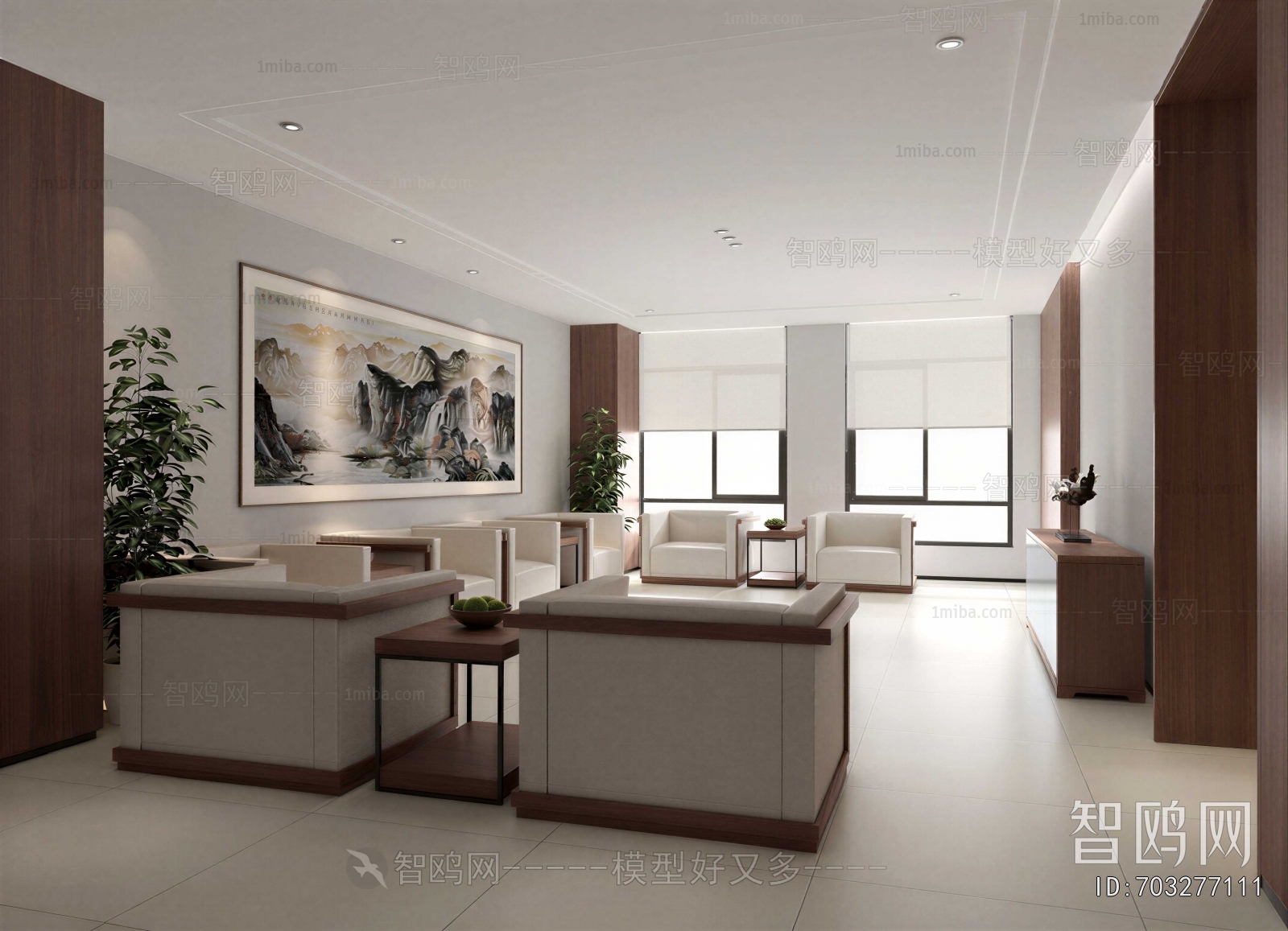 New Chinese Style Reception Room