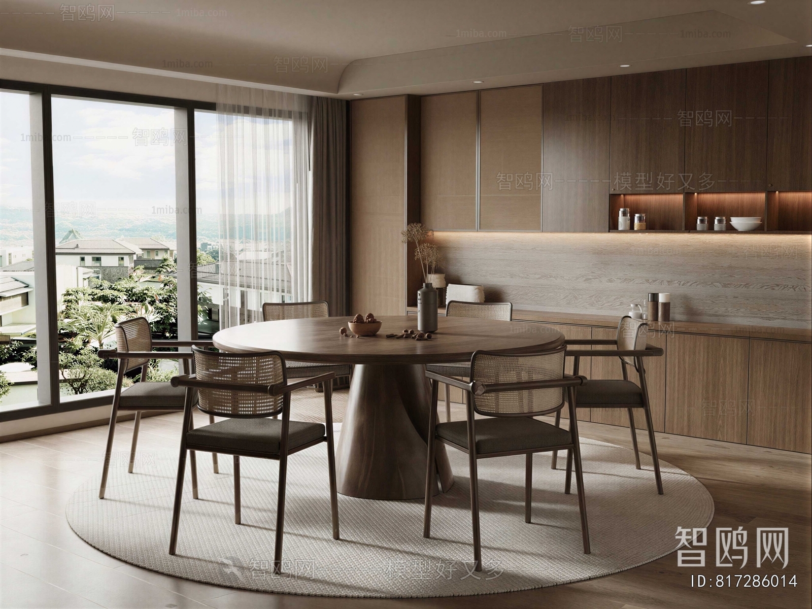 Wabi-sabi Style Dining Room