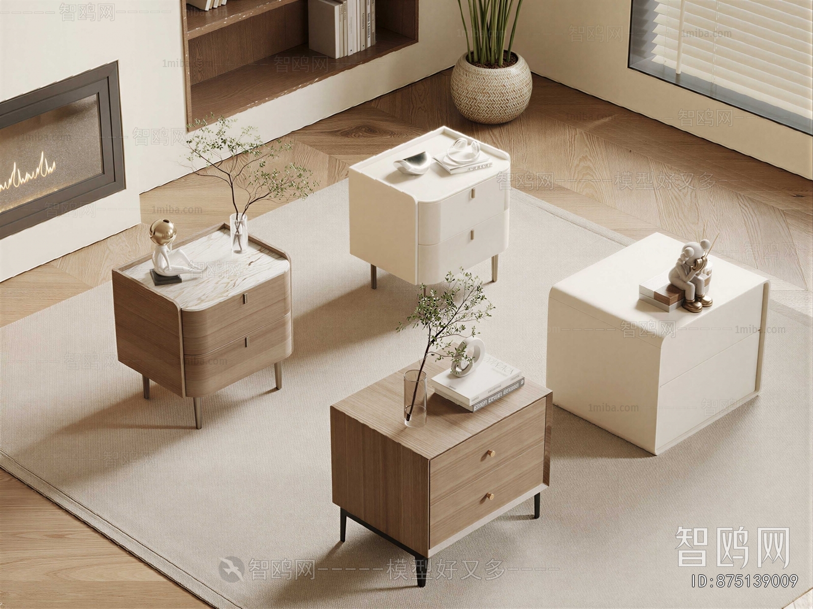 Modern Bedside Cupboard