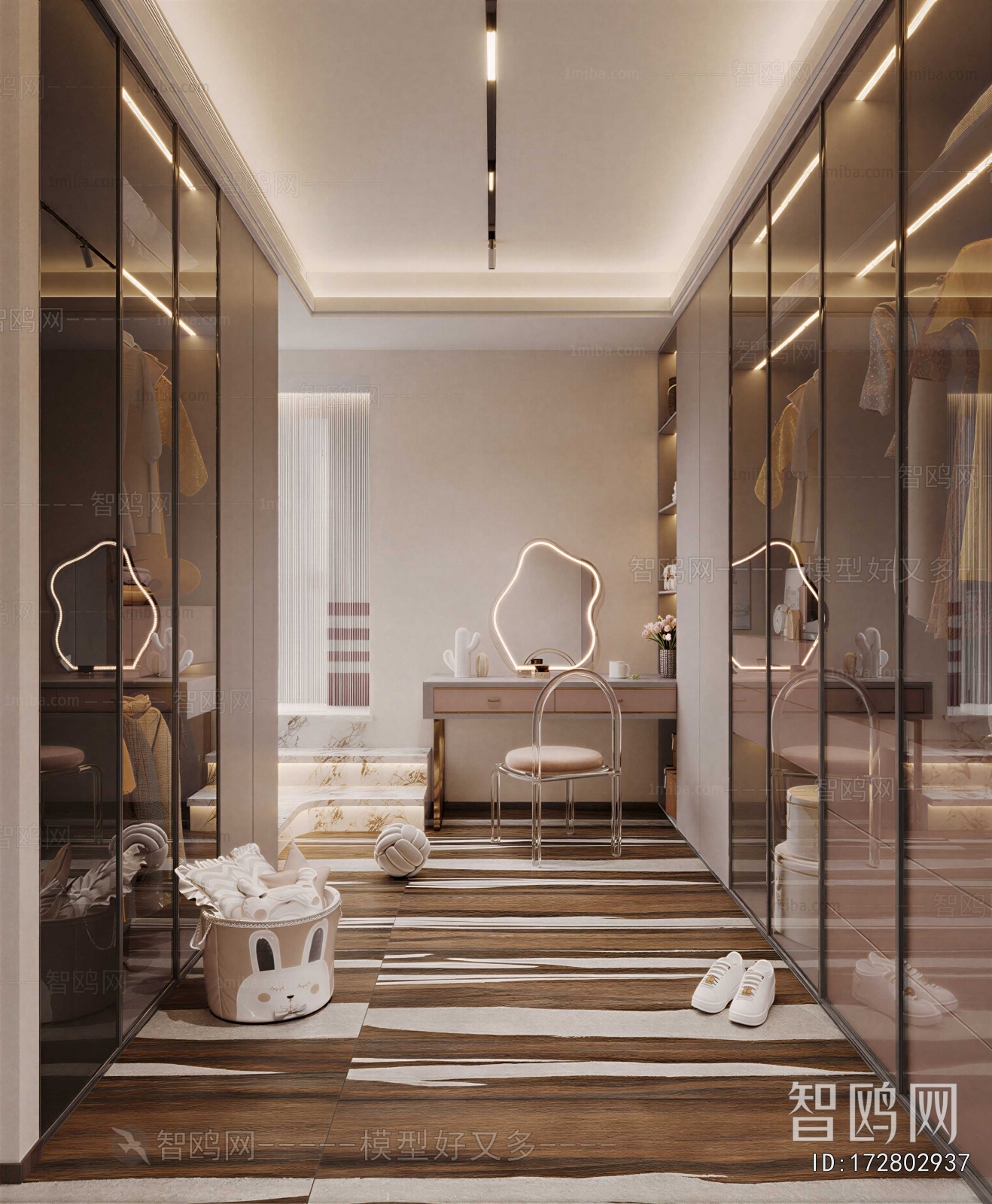 Modern Clothes Storage Area