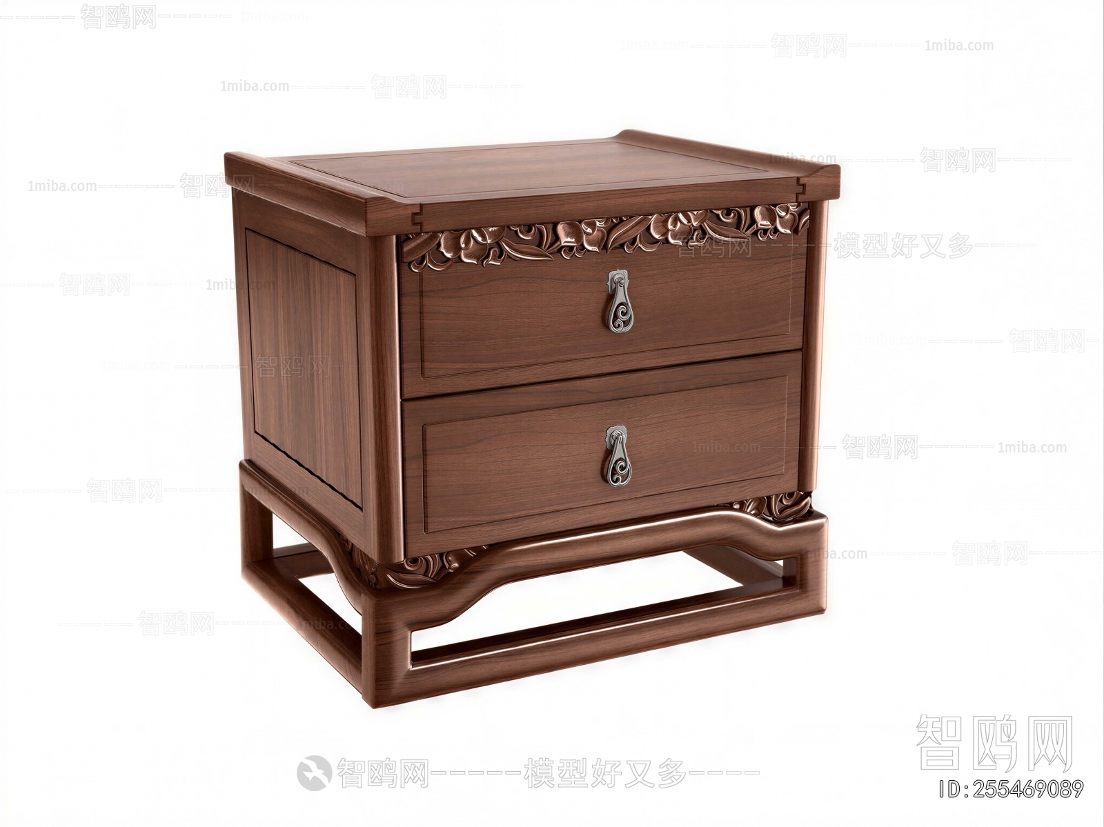 New Chinese Style Bedside Cupboard