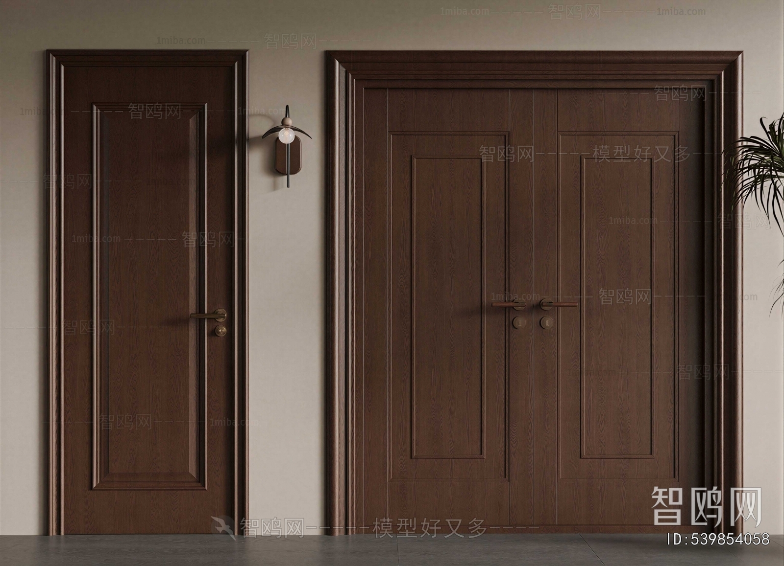 Modern Double Door