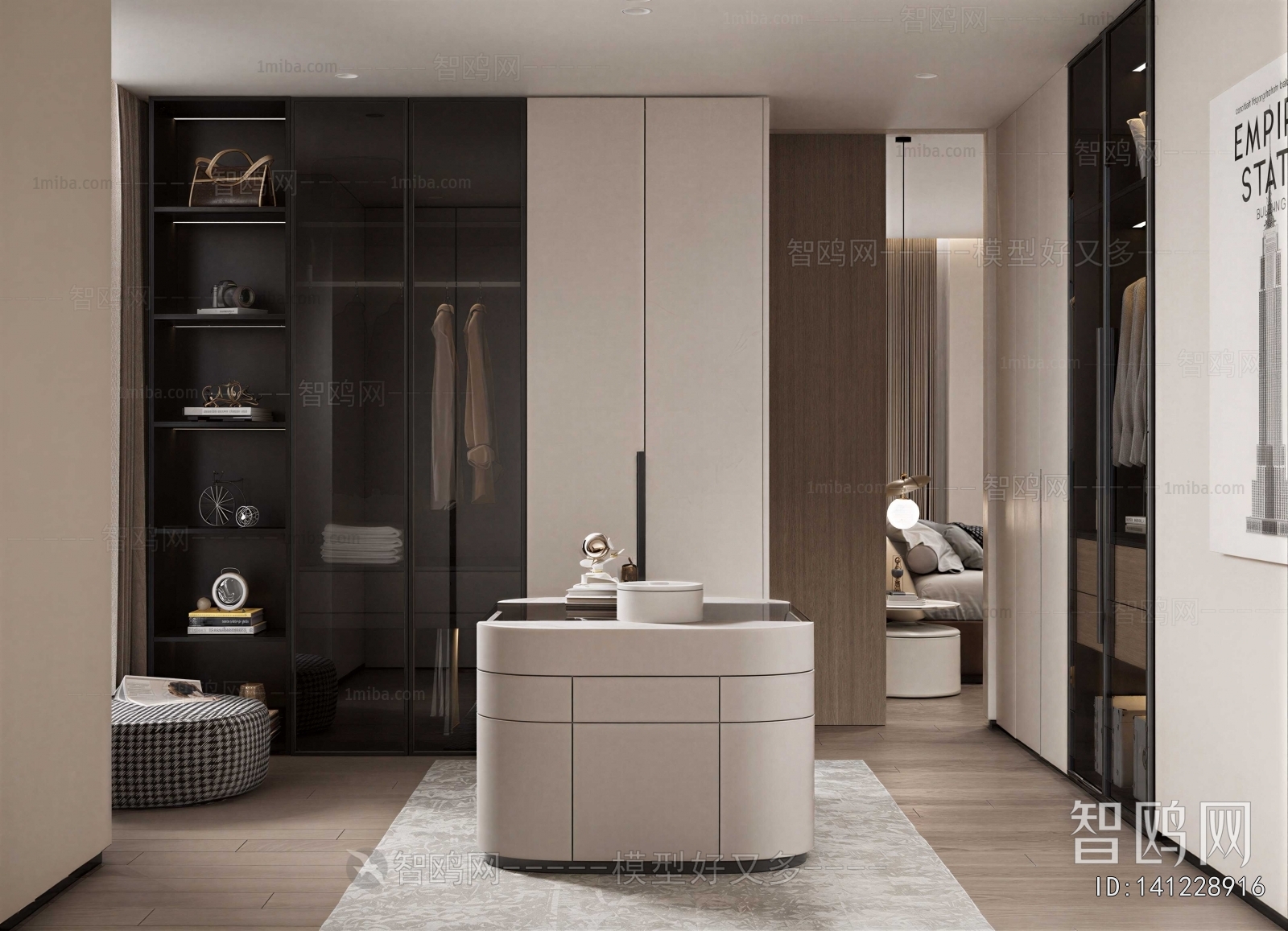 Modern Clothes Storage Area