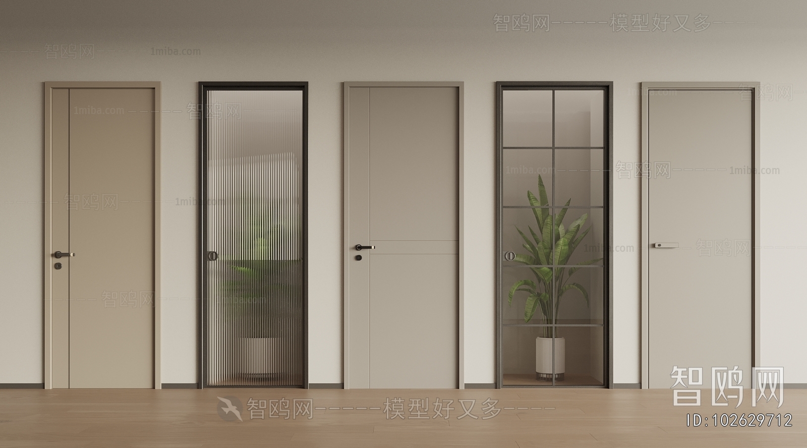 Modern Single Door