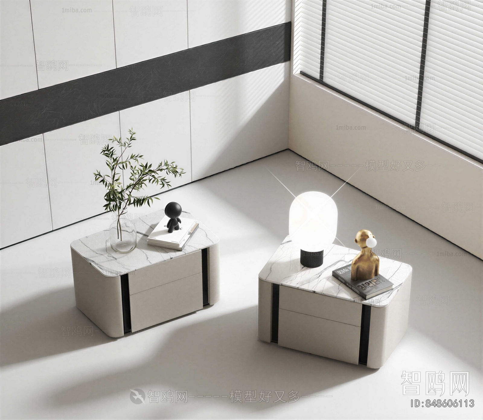 Modern Bedside Cupboard