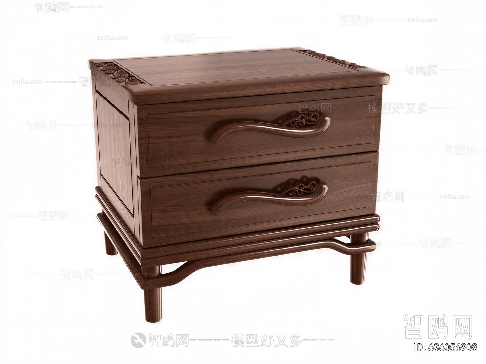 New Chinese Style Bedside Cupboard