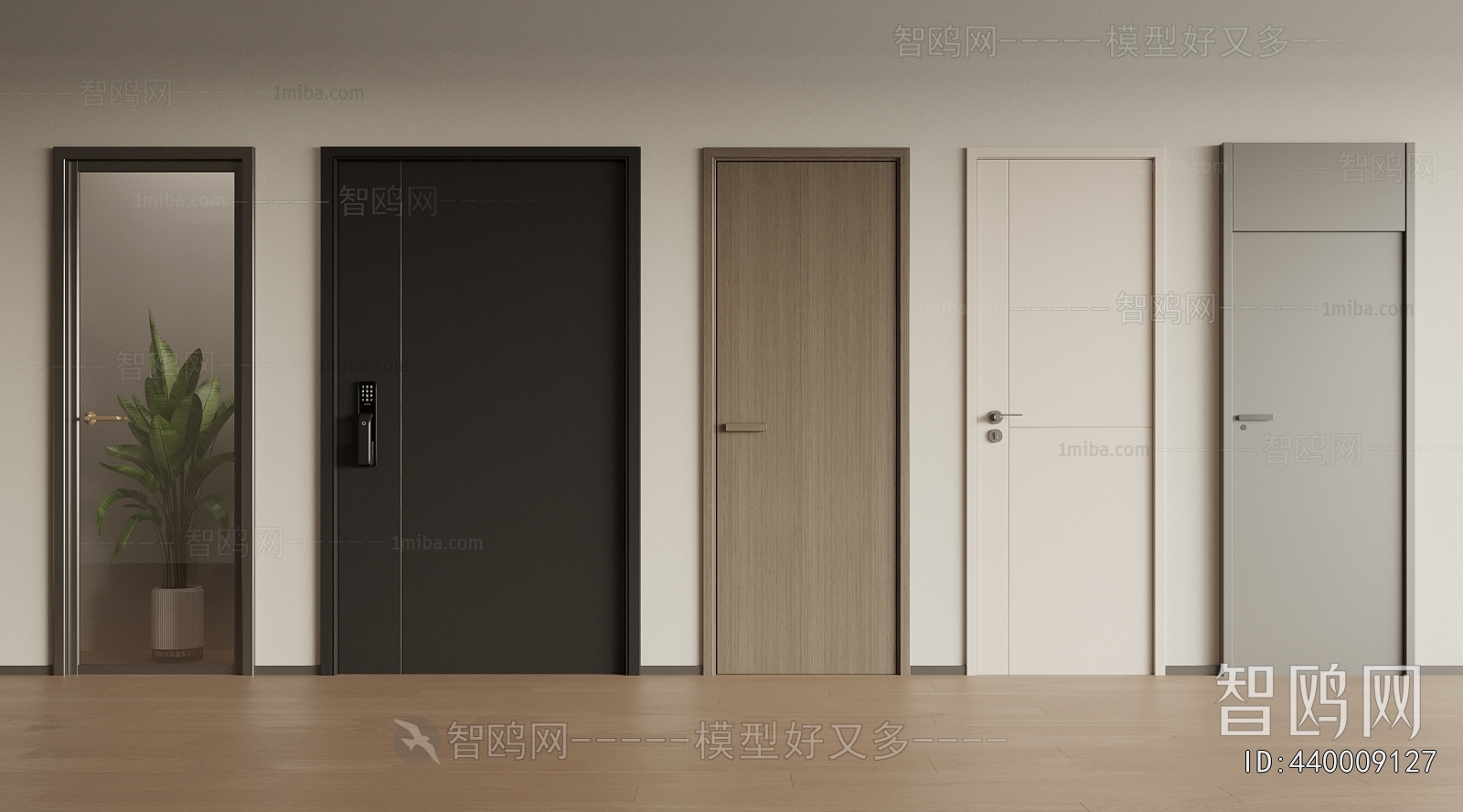 Modern Single Door