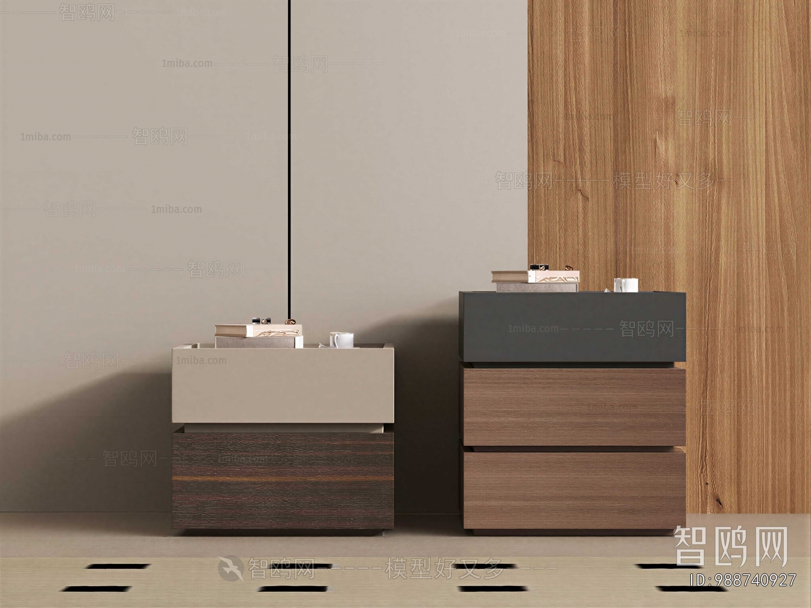 Modern Bedside Cupboard