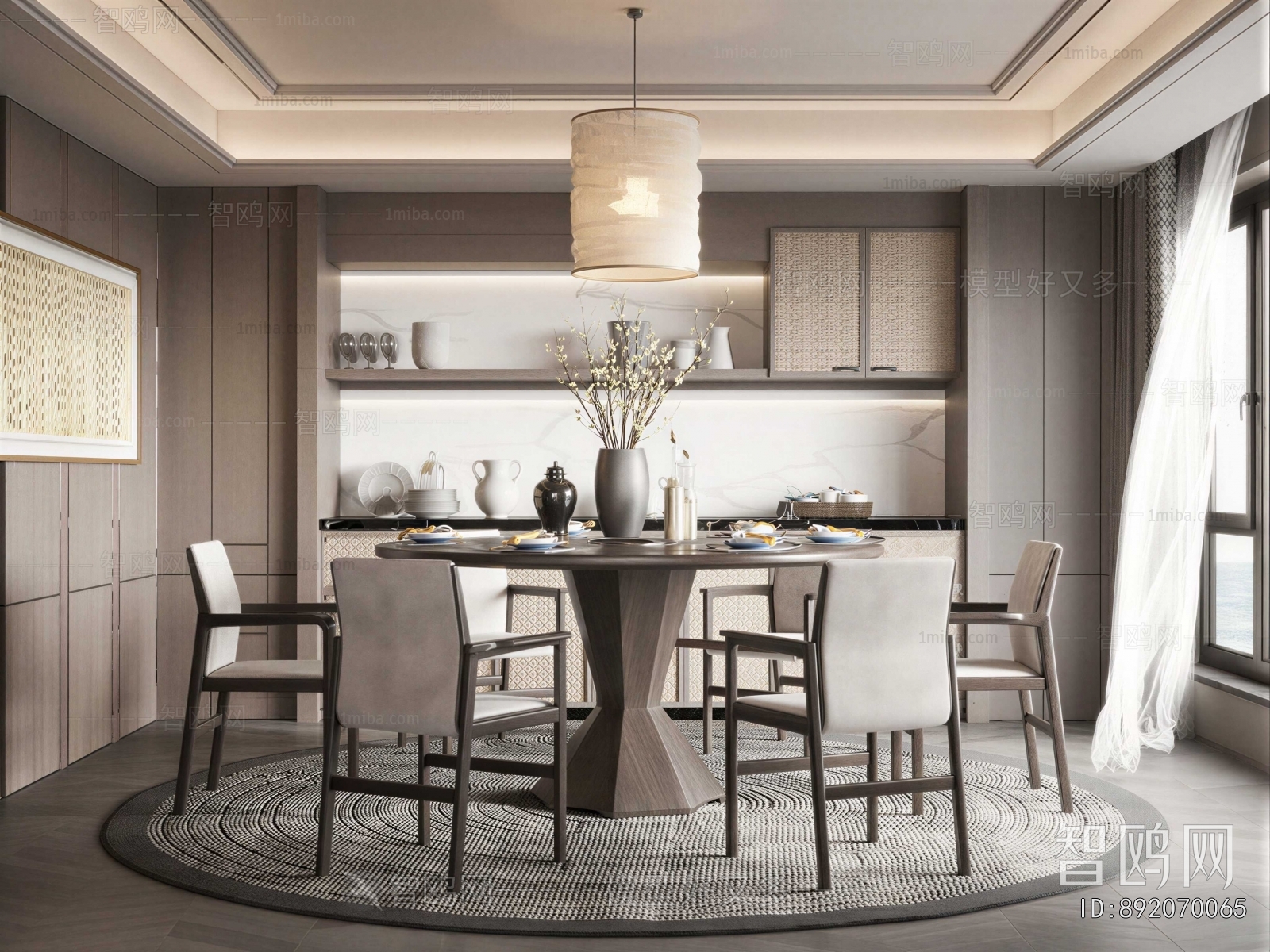 New Chinese Style Dining Room